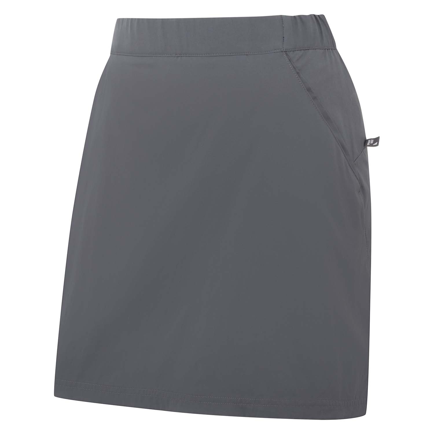 Sp 007864 escape trail skort sp 01050 dark graphite front