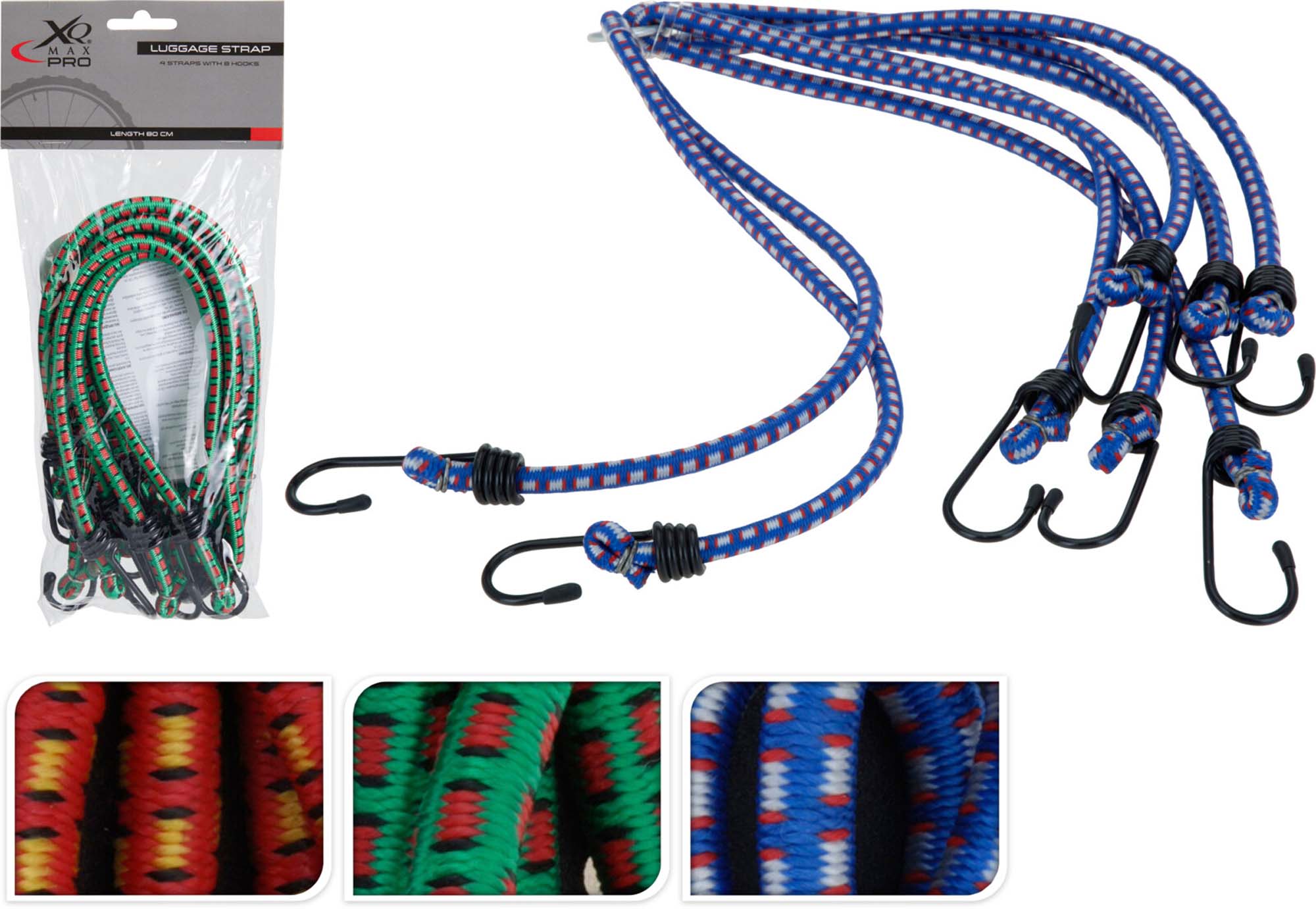 KOOPMAN Bagagespin 4 dlg 80 cm