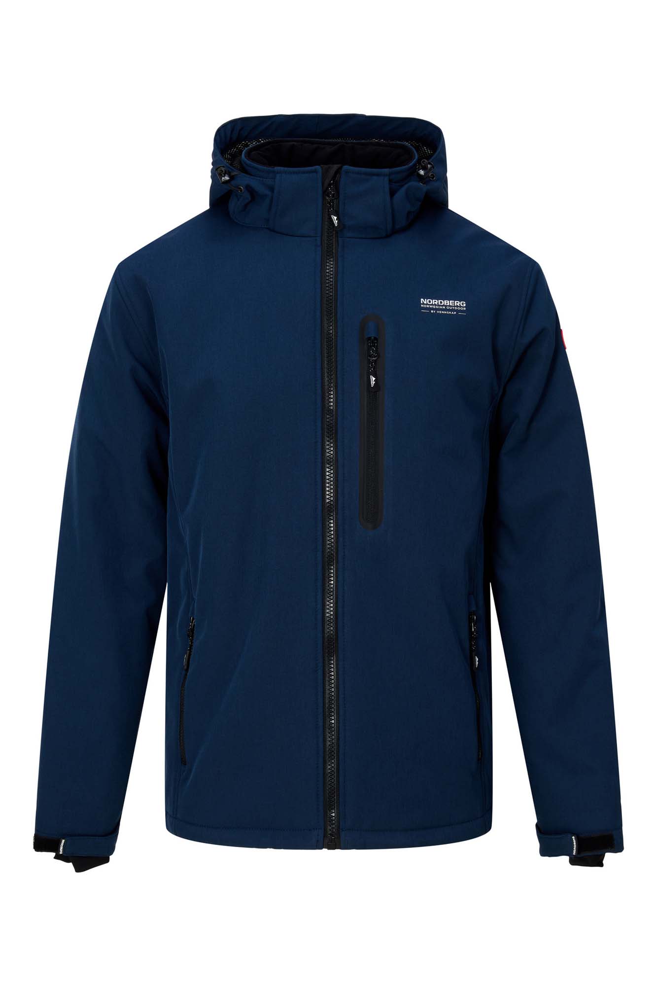 Laser mens padded softshell dark navy melange a