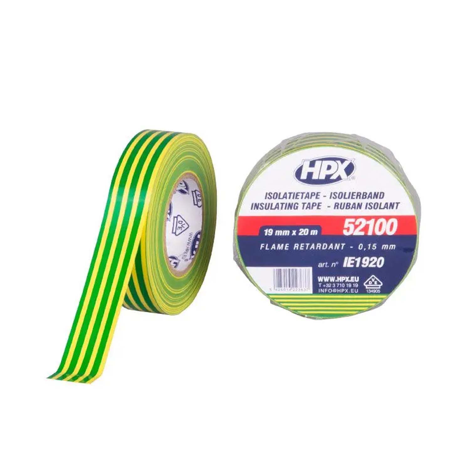 HPX PVC 19mmx20mtr isolatietape 