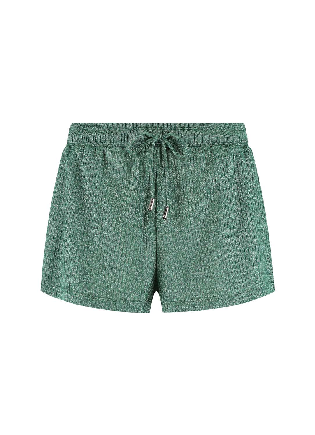 BEACHLIFE Green Glitter Korte Broek Dames