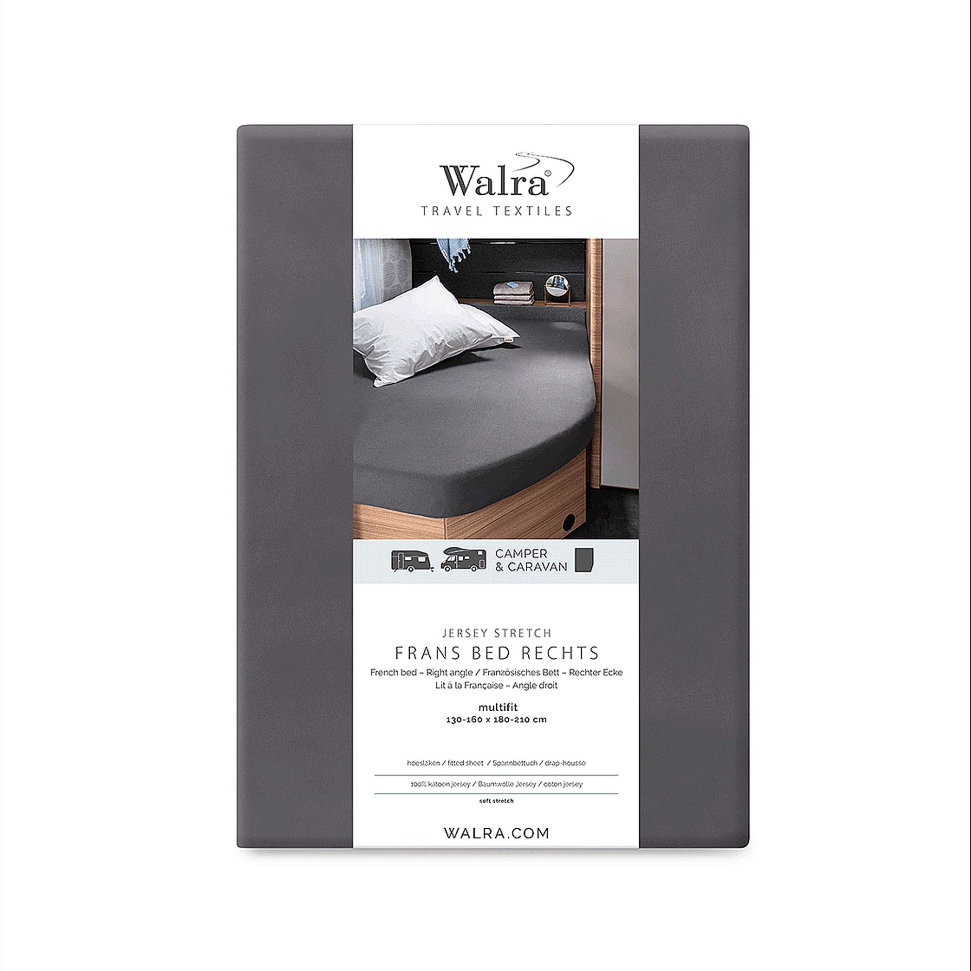 WALRA TRAVEL Jersey Hoeslaken Frans Bed Rechts