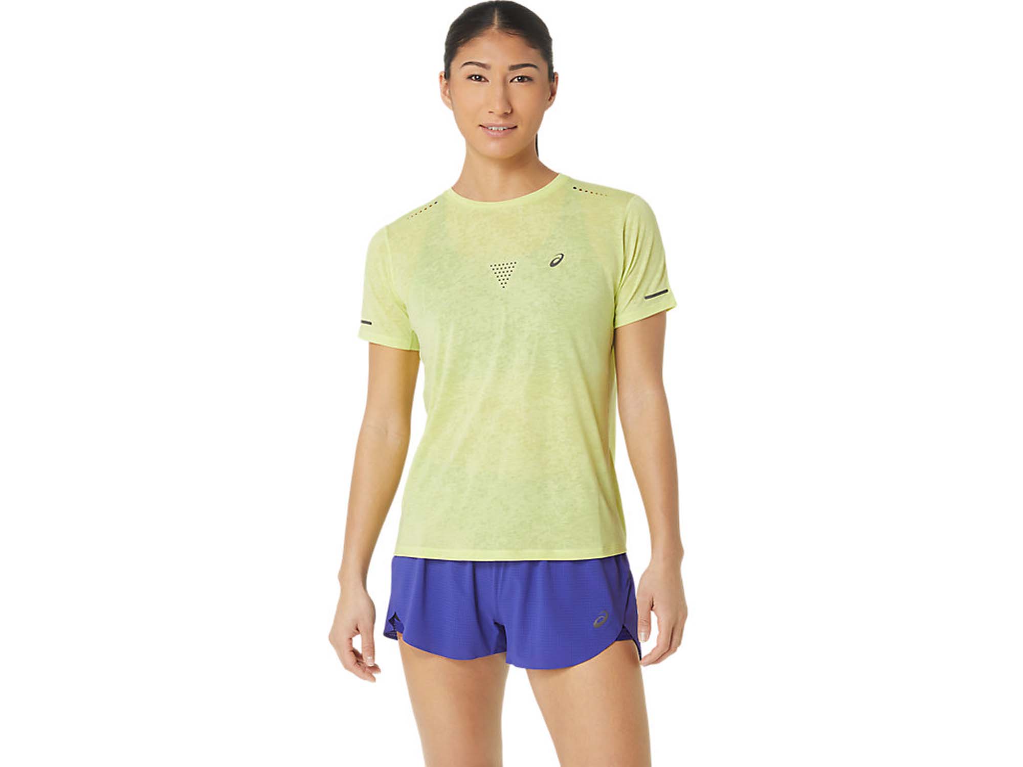 ASICS Metarun Pattern Korte Mouwen Shirt Dames ASICS Metarun Pattern Korte Mouwen Shirt Dames