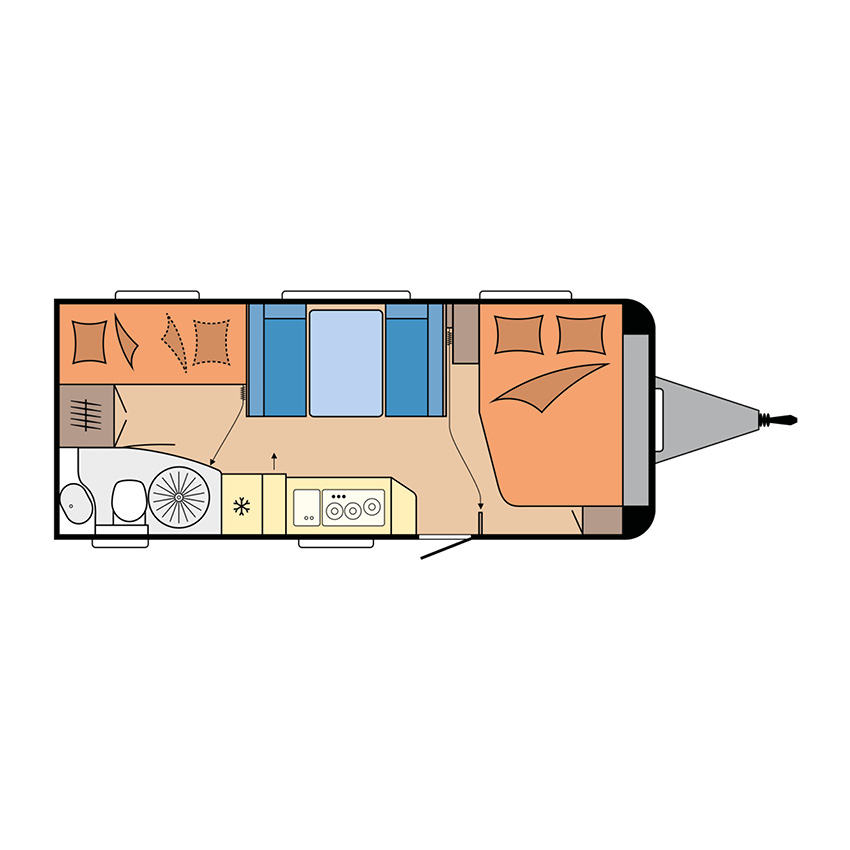 Indeling Hobby De Luxe 545 KMF