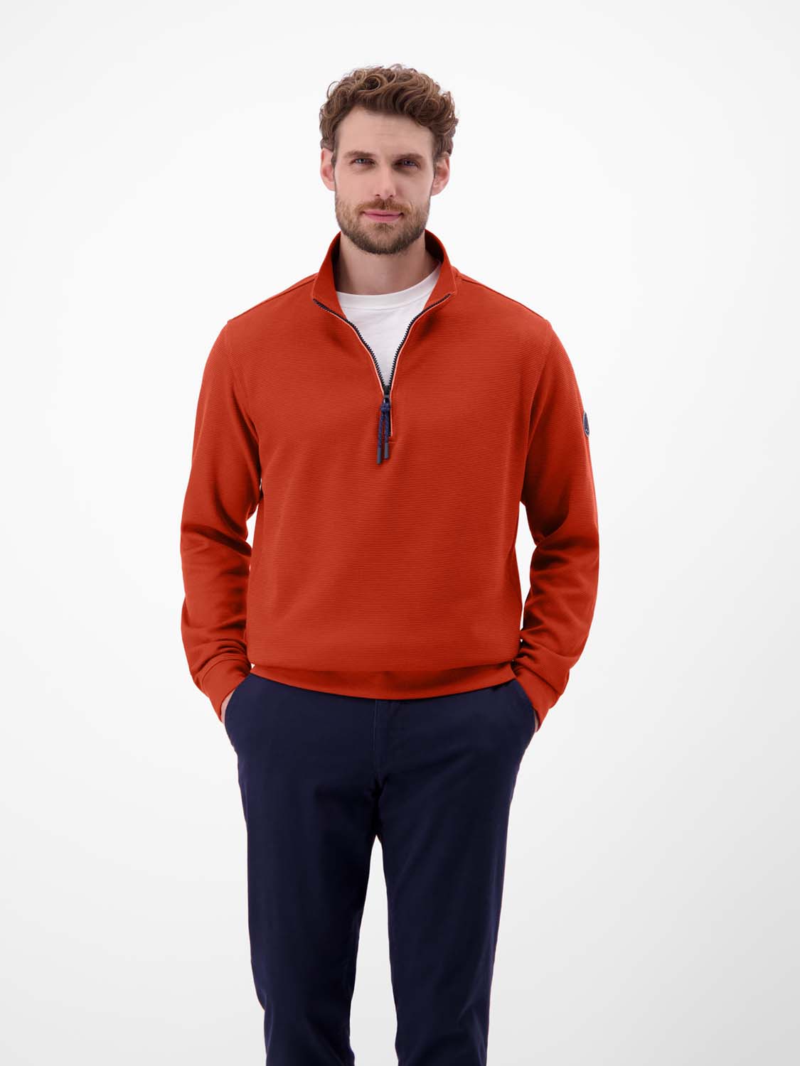 LERROS Sweater met Rits Heren