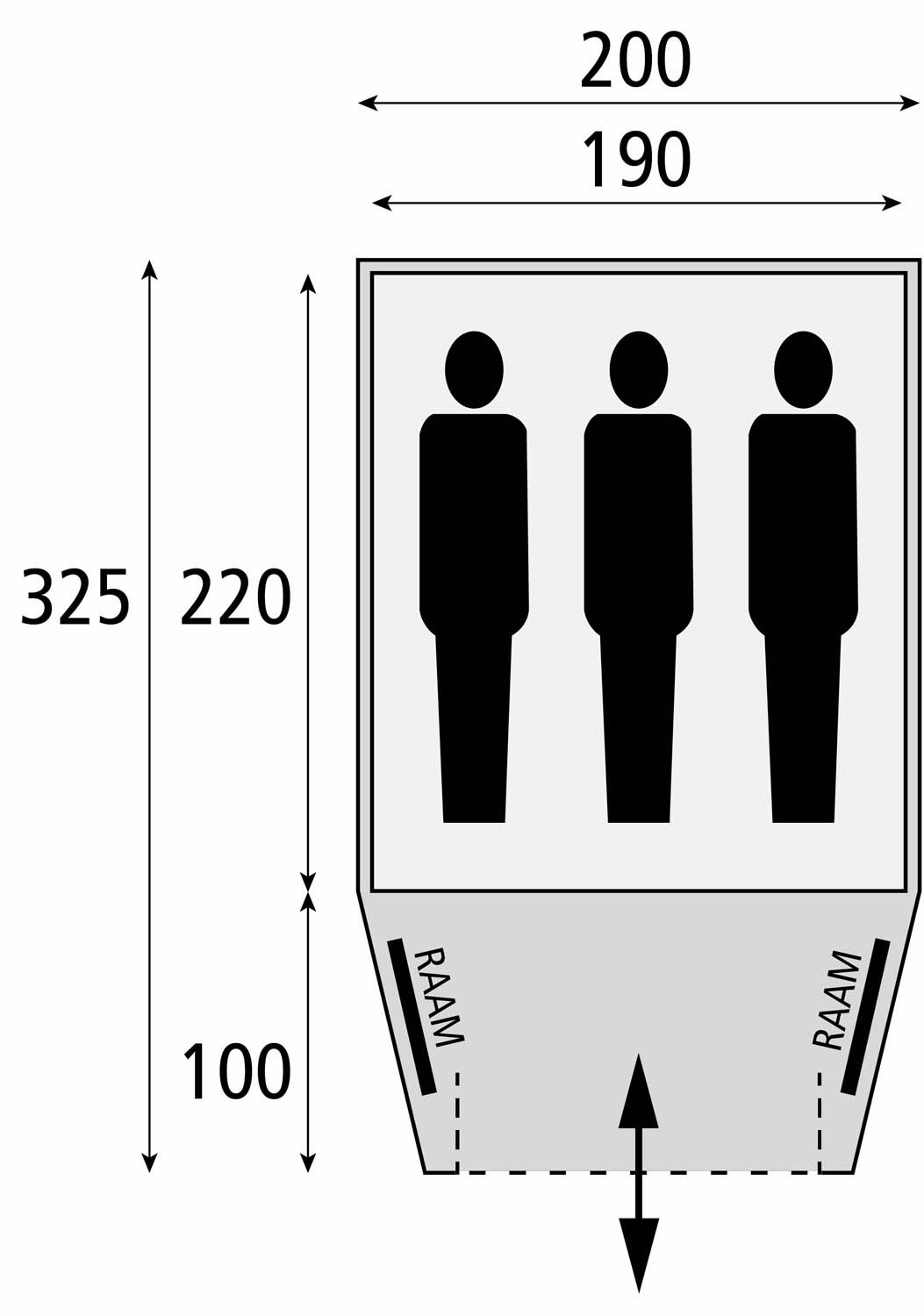 SAFARICA Kenia 200 Darksleep 3 persoons Koepeltent