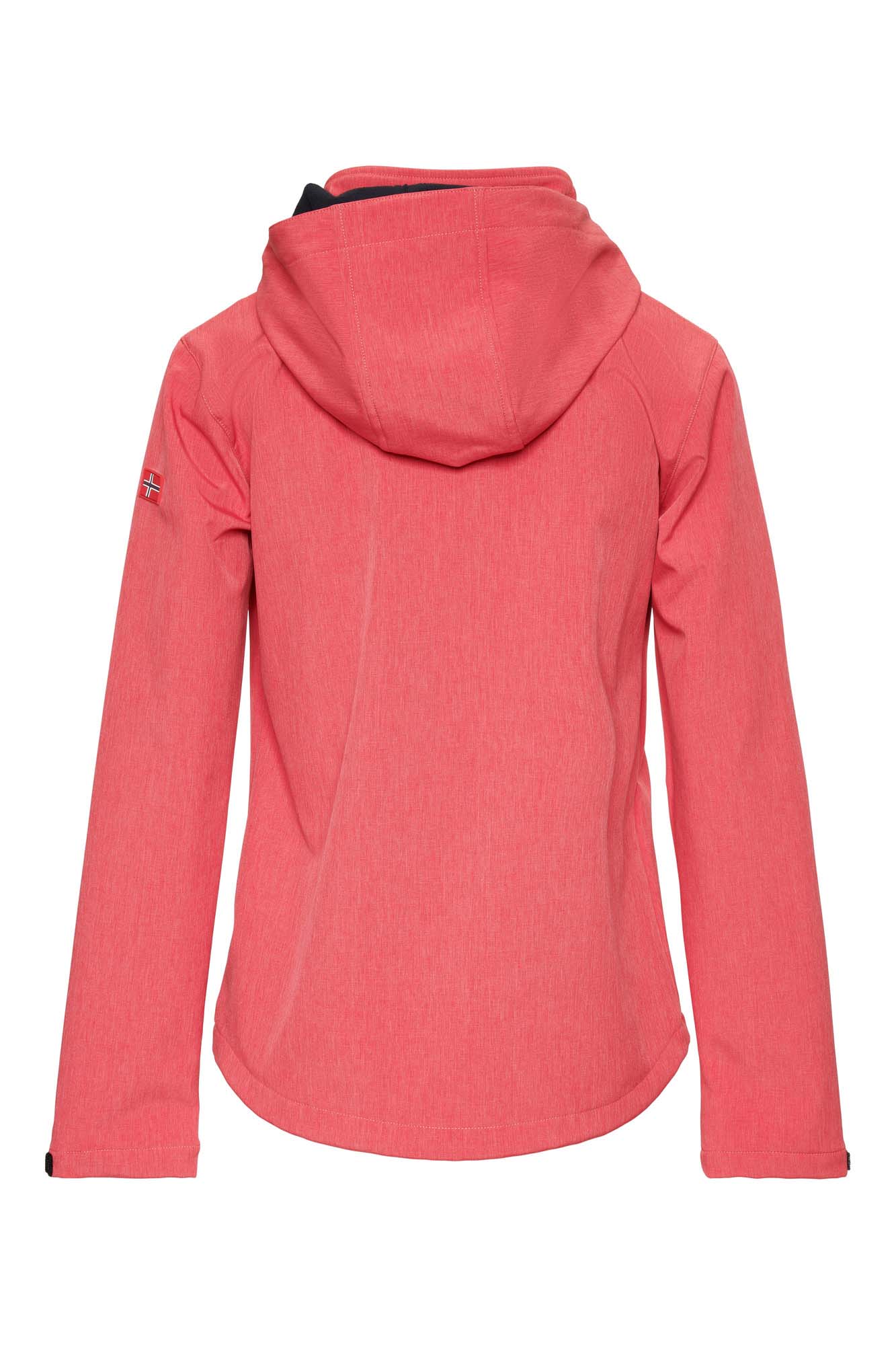 Rinda ladies softshell coral melange c