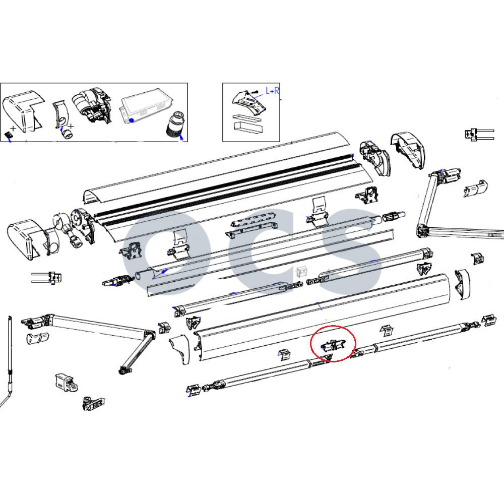 THULE THULE Central Clamp Support Arm THULE THULE Central Clamp Support Arm