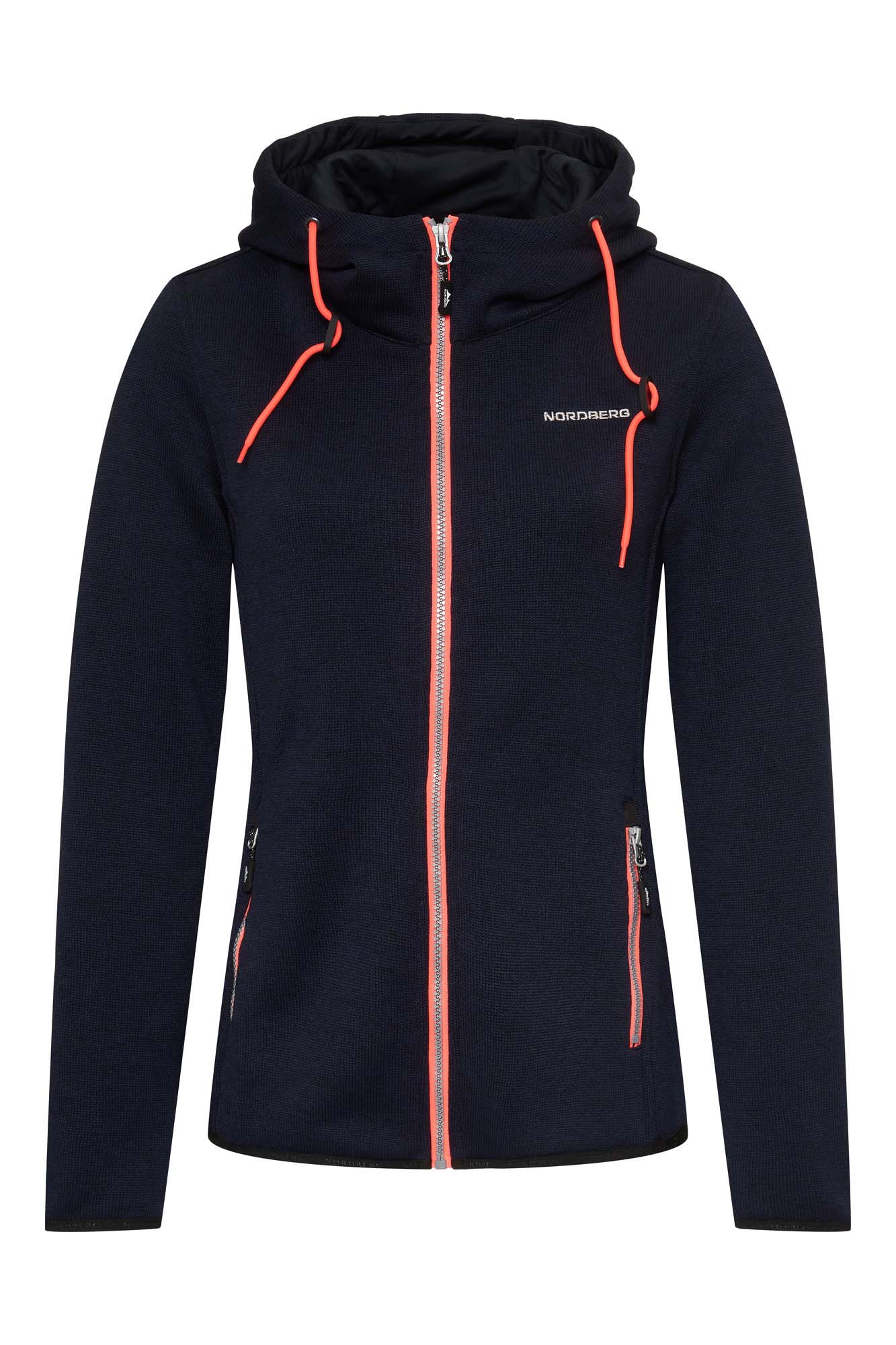 Elise ladies fleece navy melange a