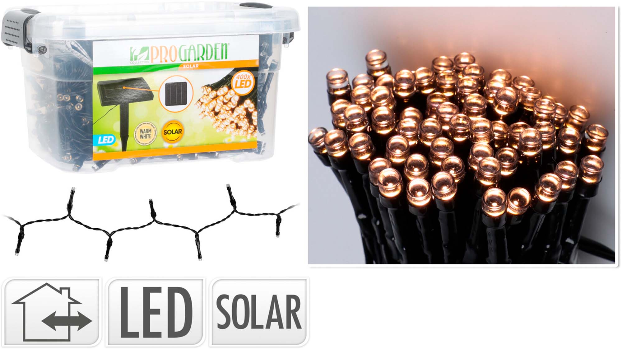PROGARDEN Solar led verlichting 400st PROGARDEN Solar led verlichting 400st