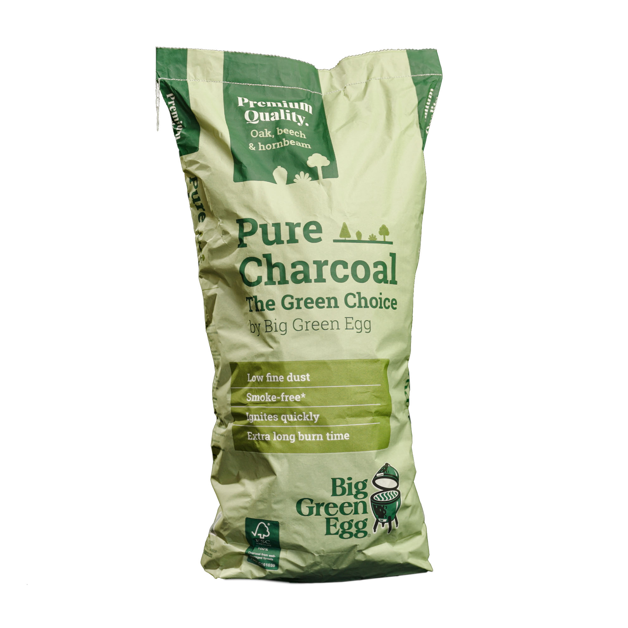 BIG GREEN EGG Pure Houtskool 9 kg