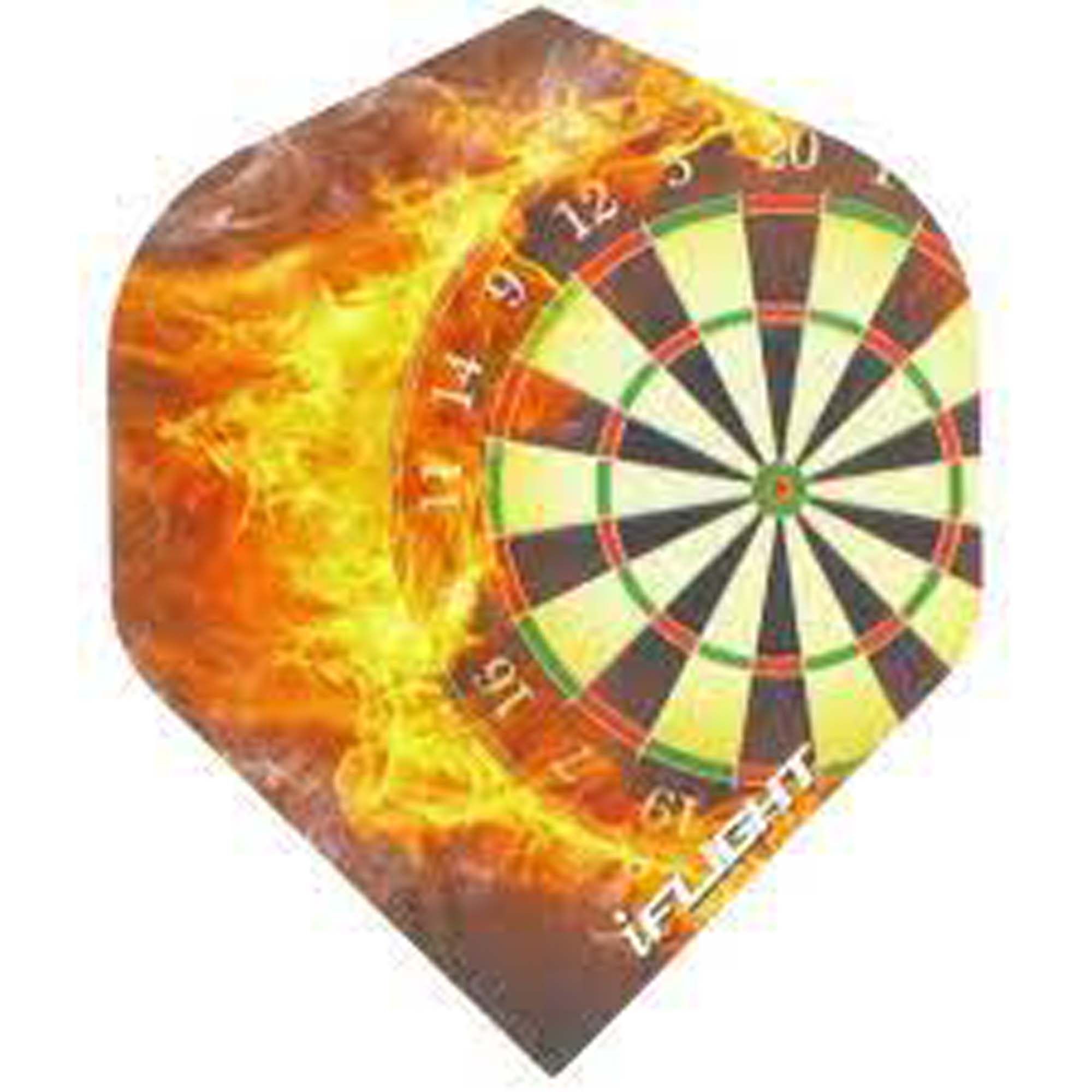 MCKICKS Iflight 100 Micron Flaming Dartboard