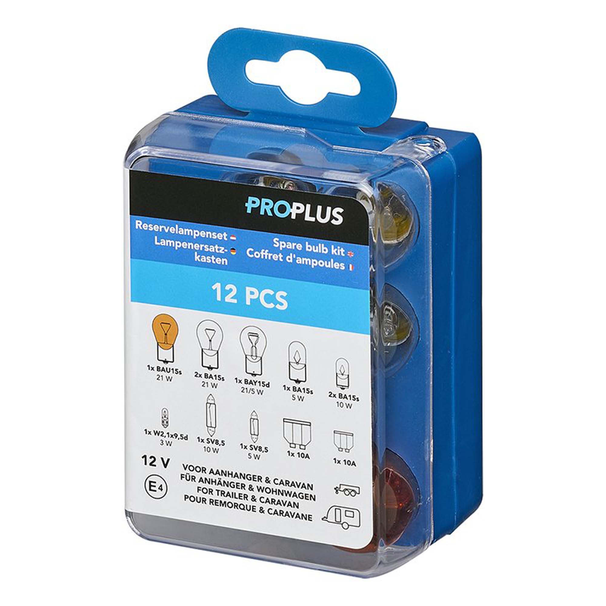 PROPLUS Reservelampenset v Aanhanger & caravan 12- delig