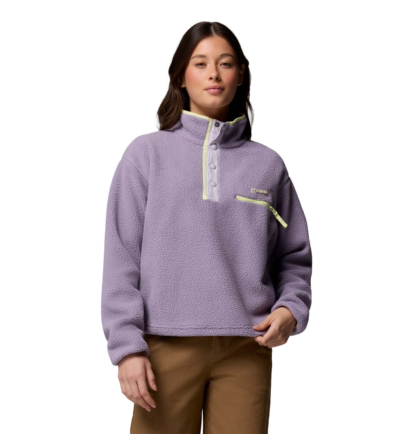 COLUMBIA Helvetia II Cropped Sherpa Half Snap Fleece Dames