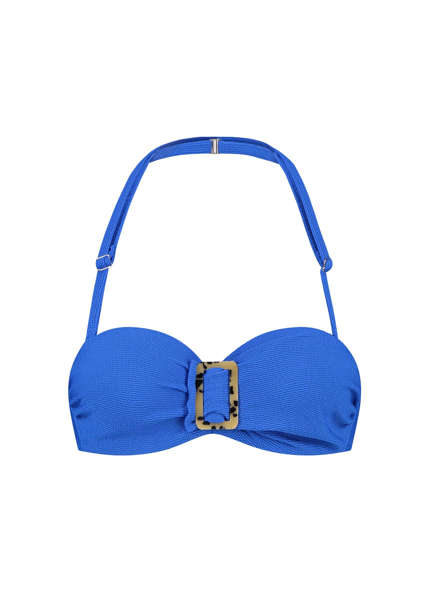 CYELL Wavy Blue Bandeau Bikinitop met Gesp Dames CYELL Wavy Blue Bandeau Bikinitop met Gesp Dames