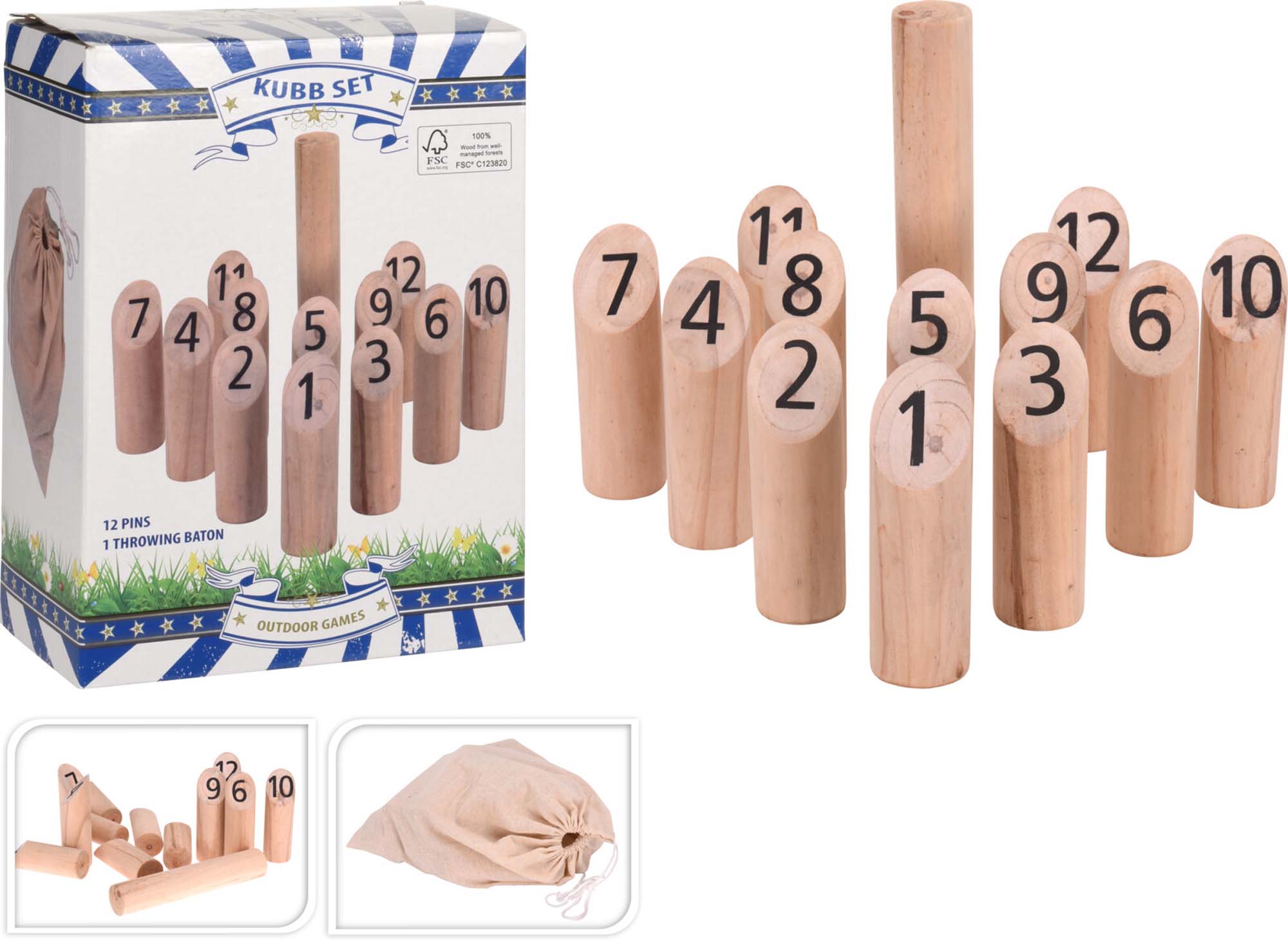 EXCELLENT Kubb Set