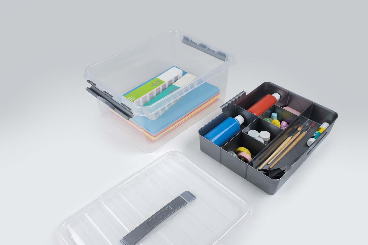 SUNWARE Q-line Opbergbox met Inzet 15L