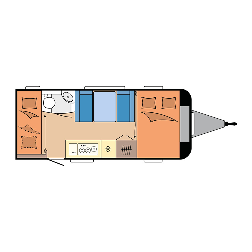 Indeling Hobby De Luxe 490 KMF