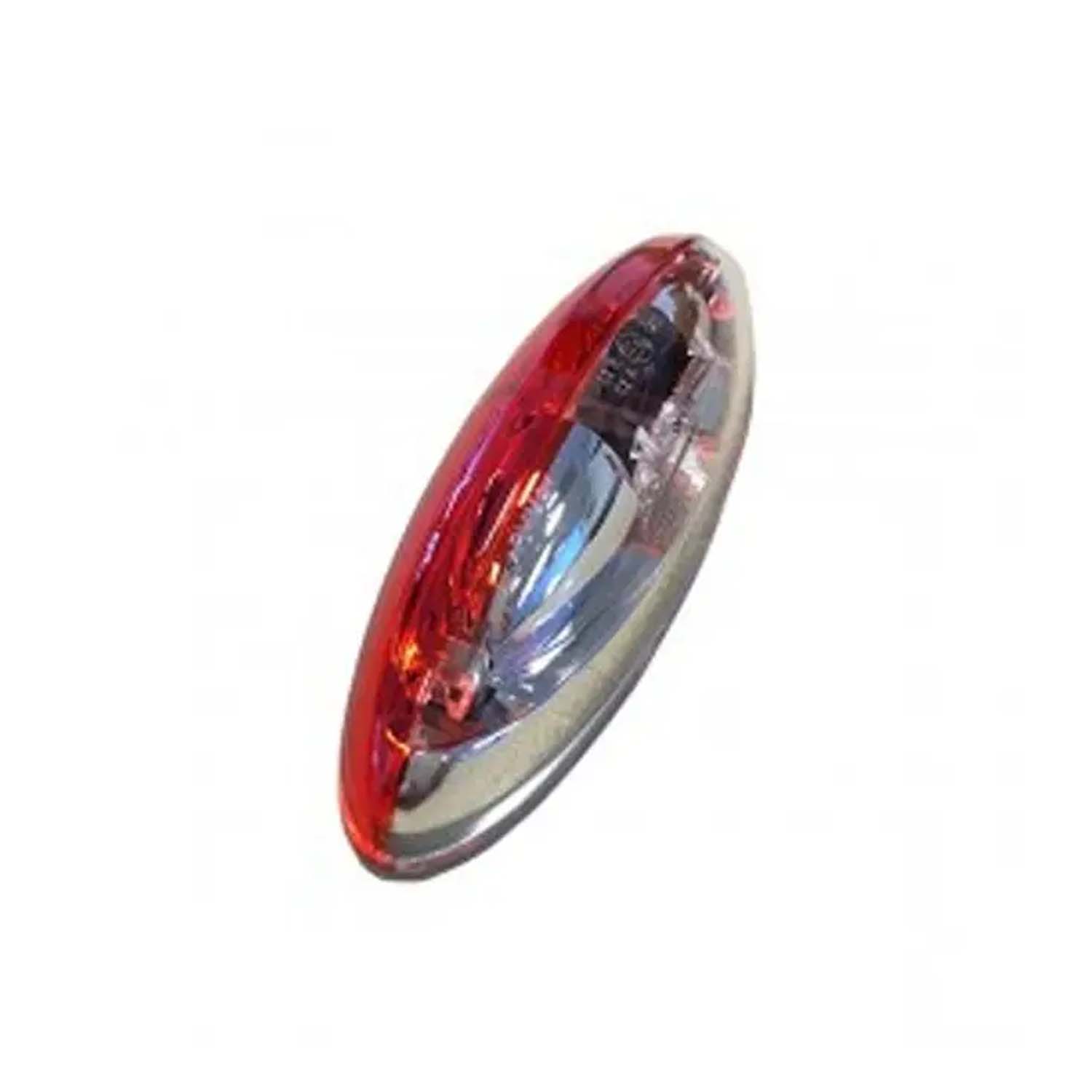 JOKON Markering SPL2010 Ovaal Opbouw Rood/Wit Grijs Frame 12/24V