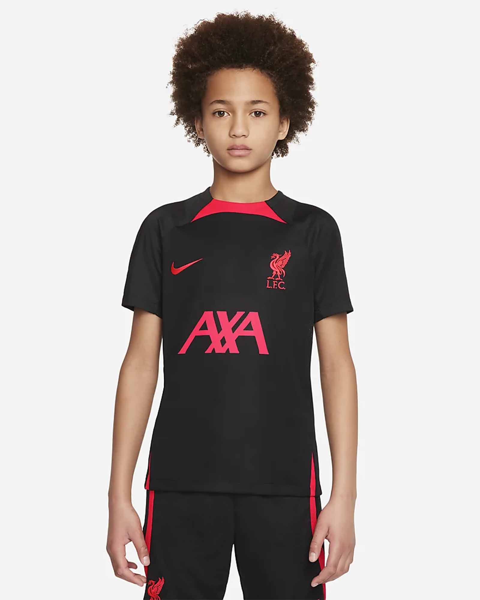 NIKE Fc Liverpool Jongens T-shirt Zwart