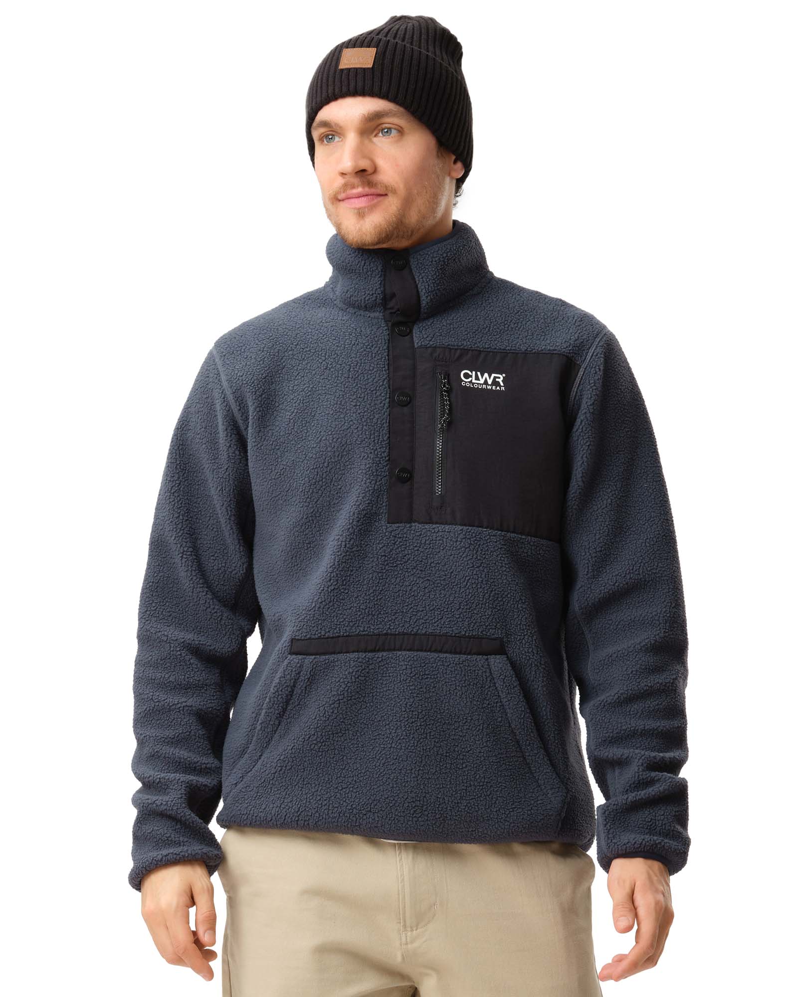 COLOURWEAR Snap Pile Fleece Heren