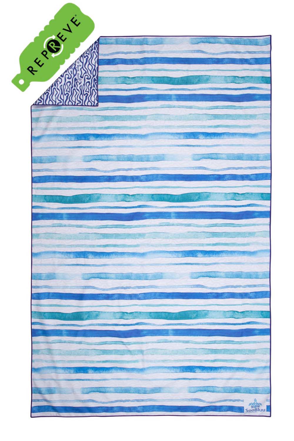 Soobluu sneldrogende microvezel reishanddoek strandlaken rpet 11 