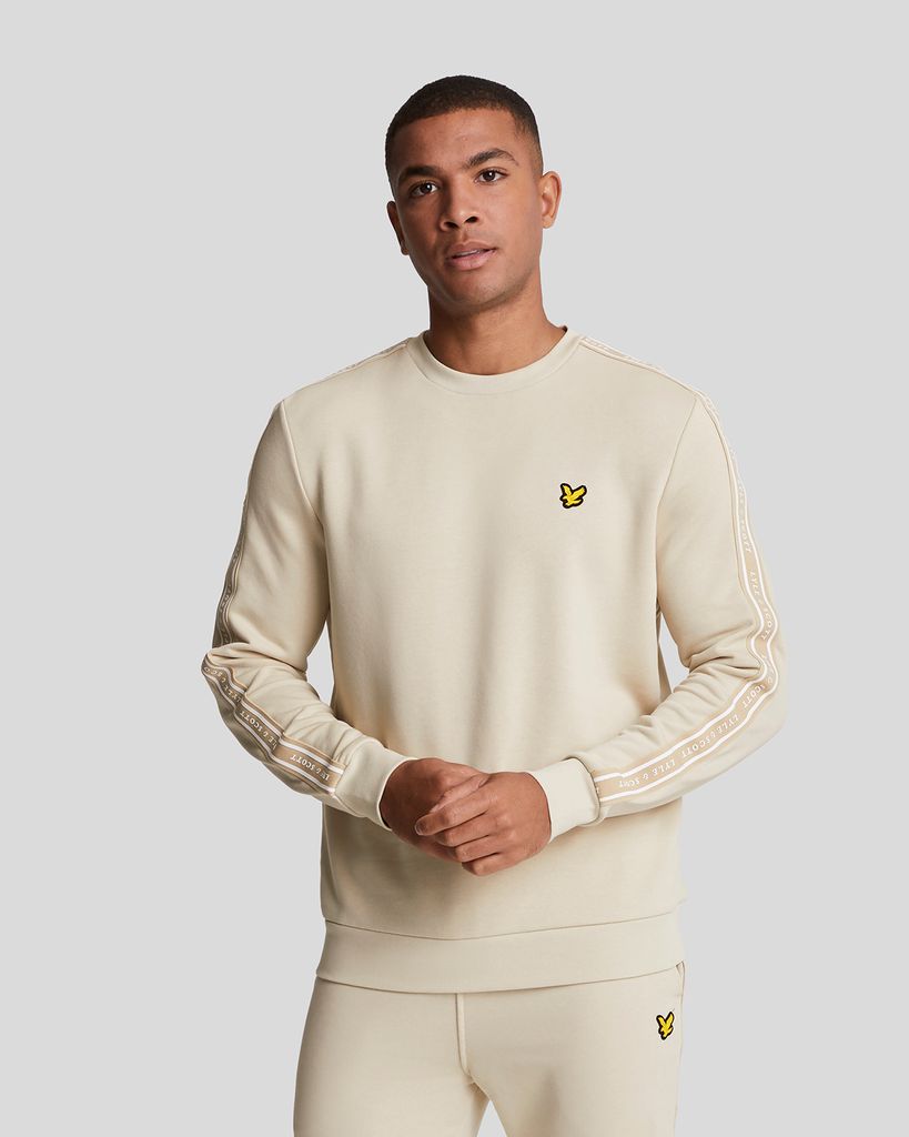 LYLE AND SCOTT Tape Crew Neck Sweatshirt Heren LYLE AND SCOTT Tape Crew Neck Sweatshirt Heren