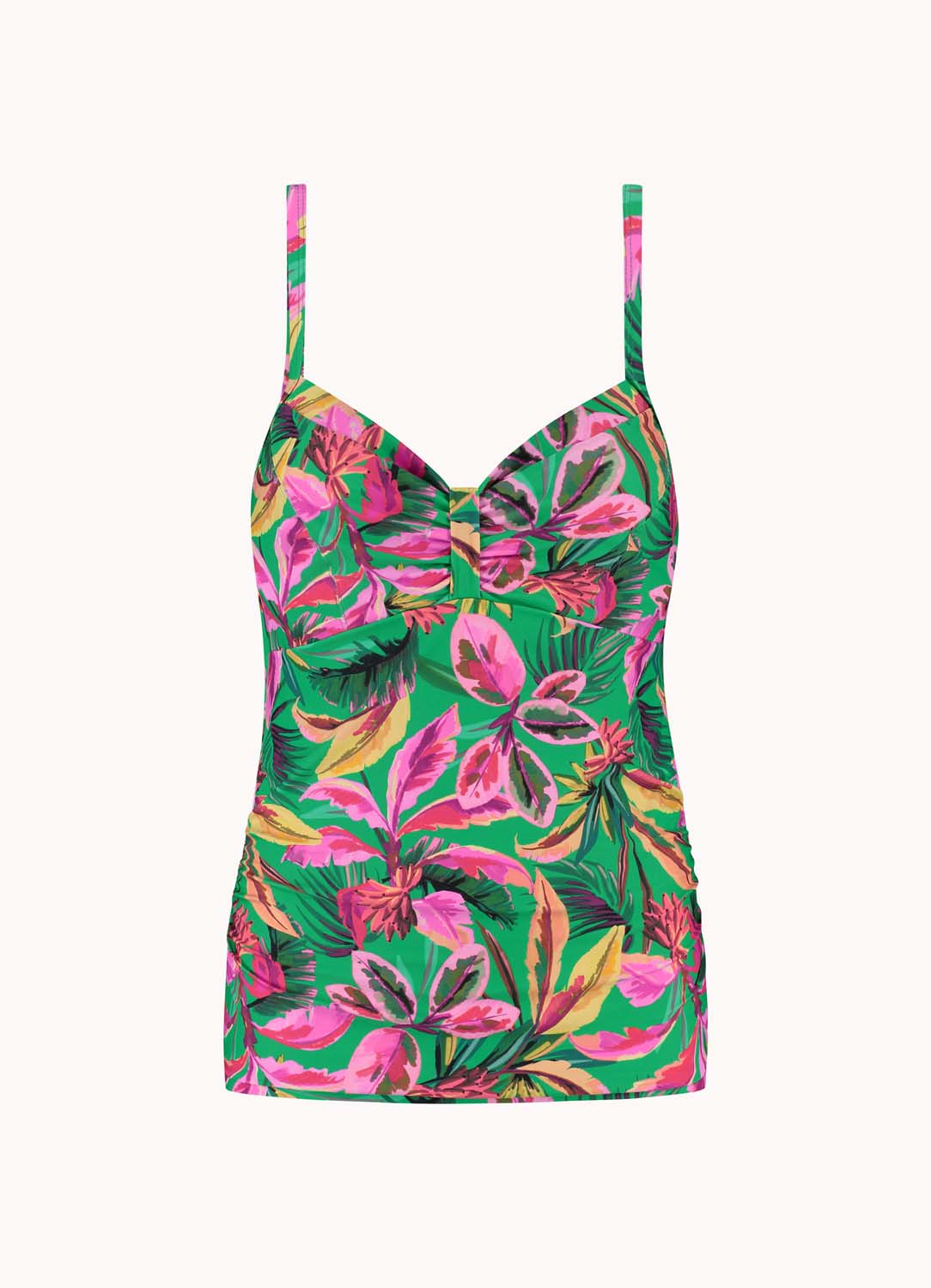 CYELL FLORAL FOREST BEUGEL TANKINI TOP Dames