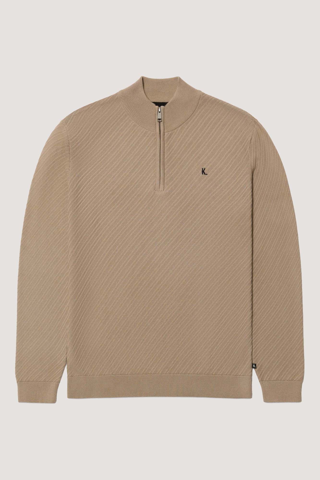 KULTIVATE Jumper Crossed Zip  Heren