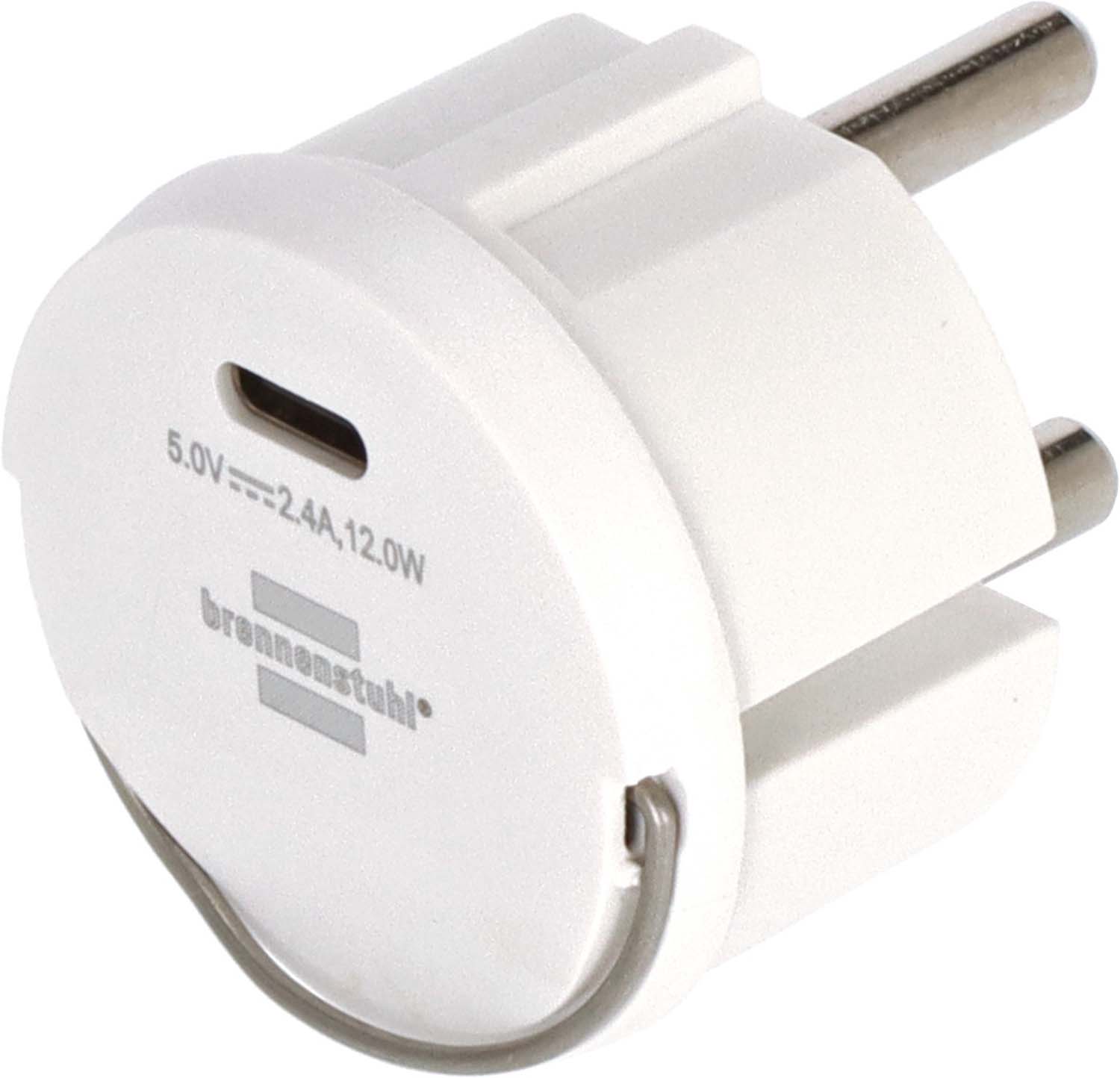 BRENNENSTUHL USB C Stopcontactadapter 2,4A