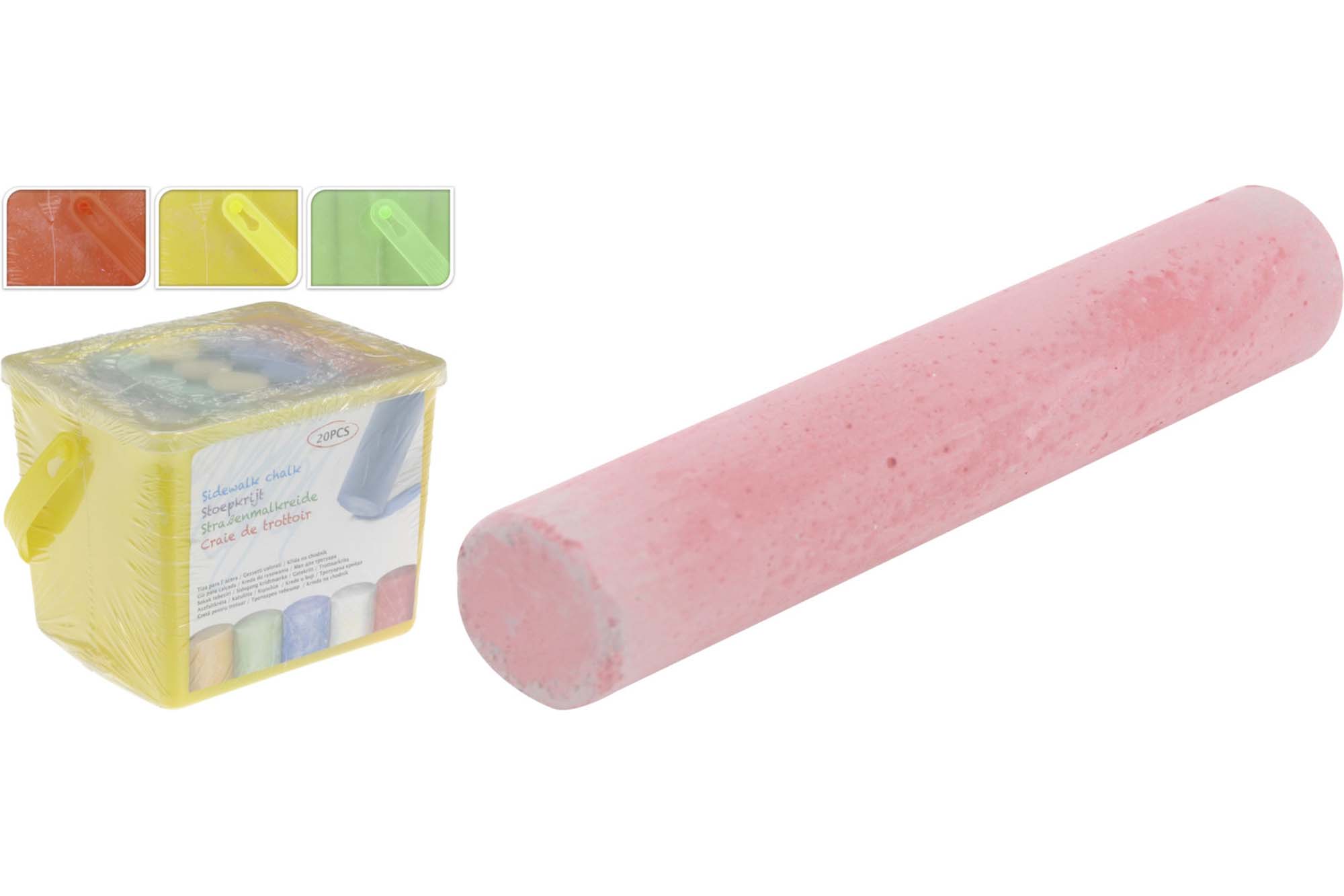 EXCELLENT Stoepkrijt 20stks in emmertje