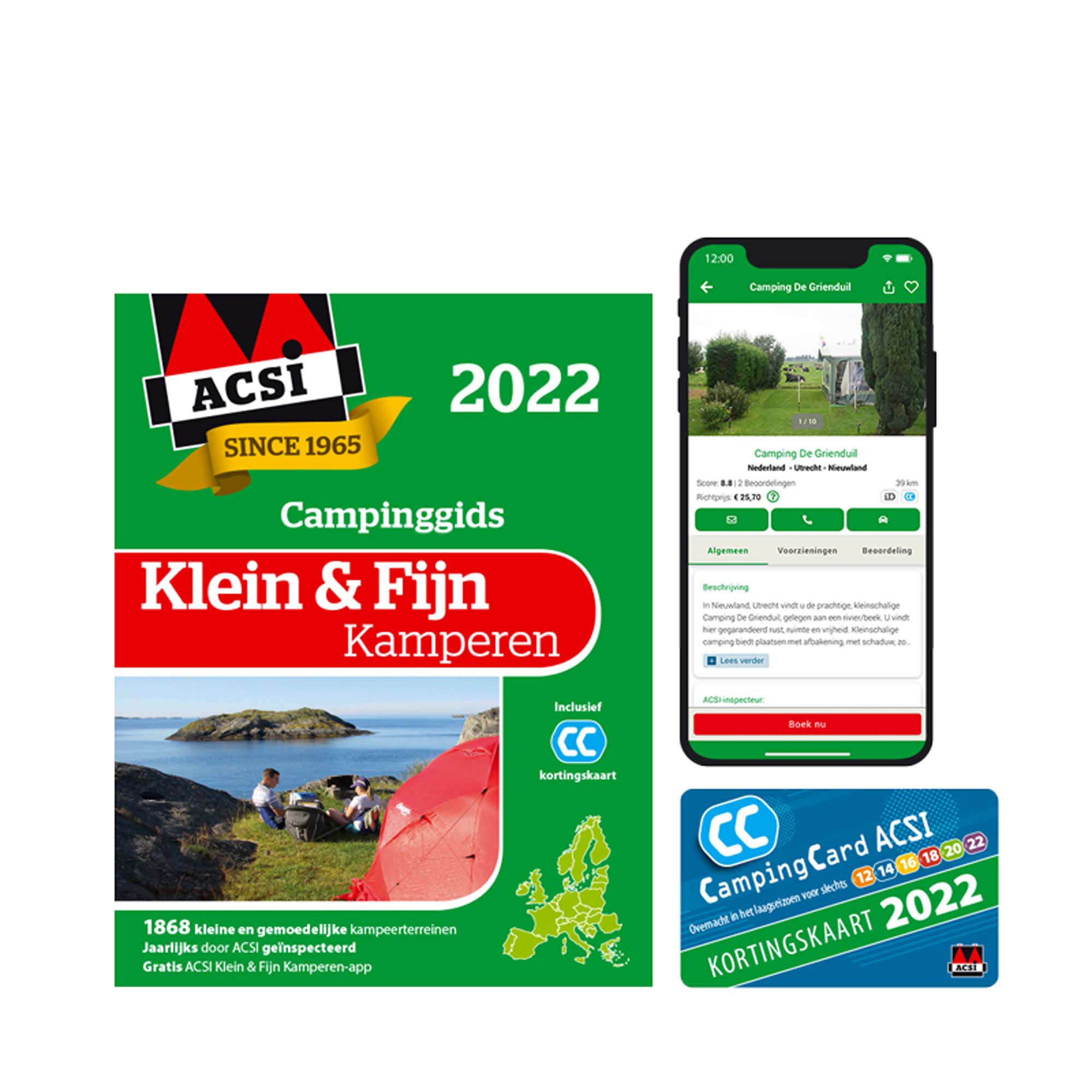 ACSI Klein & Fijn Kamperen Gids 2022 + App