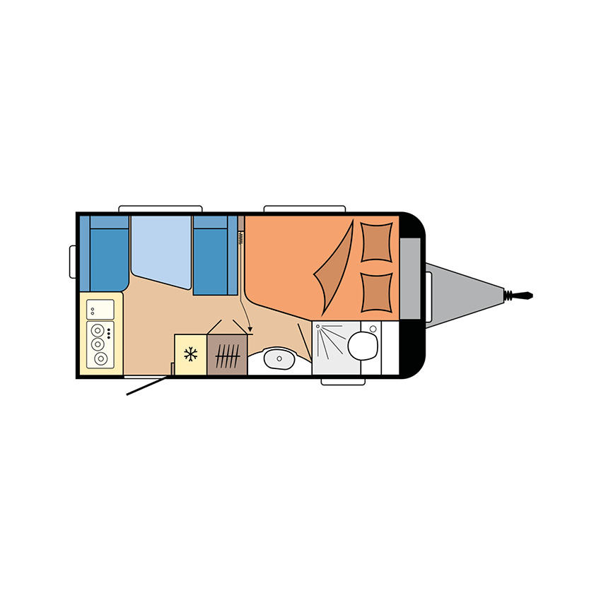 Indeling Hobby De Luxe 400 SFe