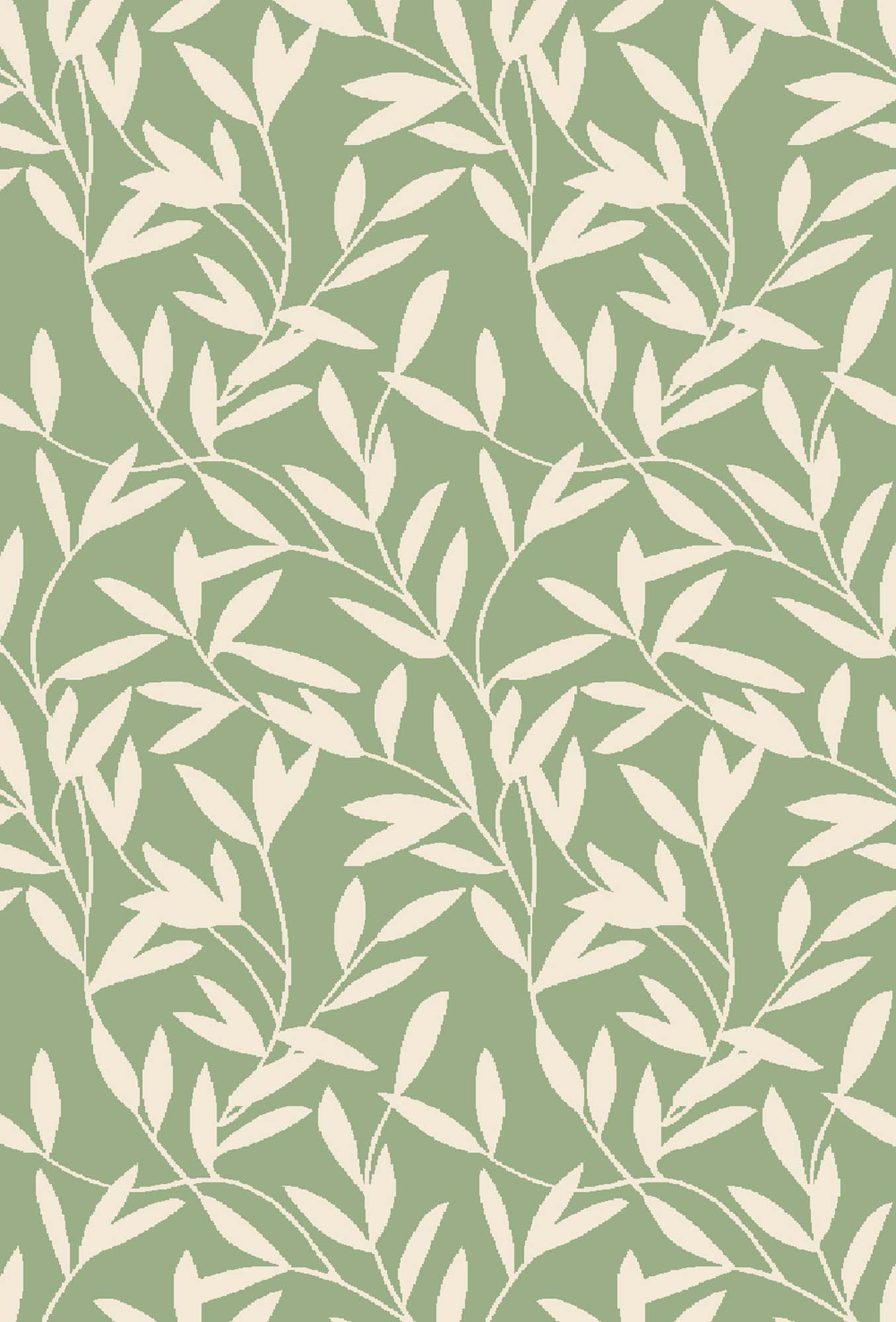 Safarimat branches green beige 2