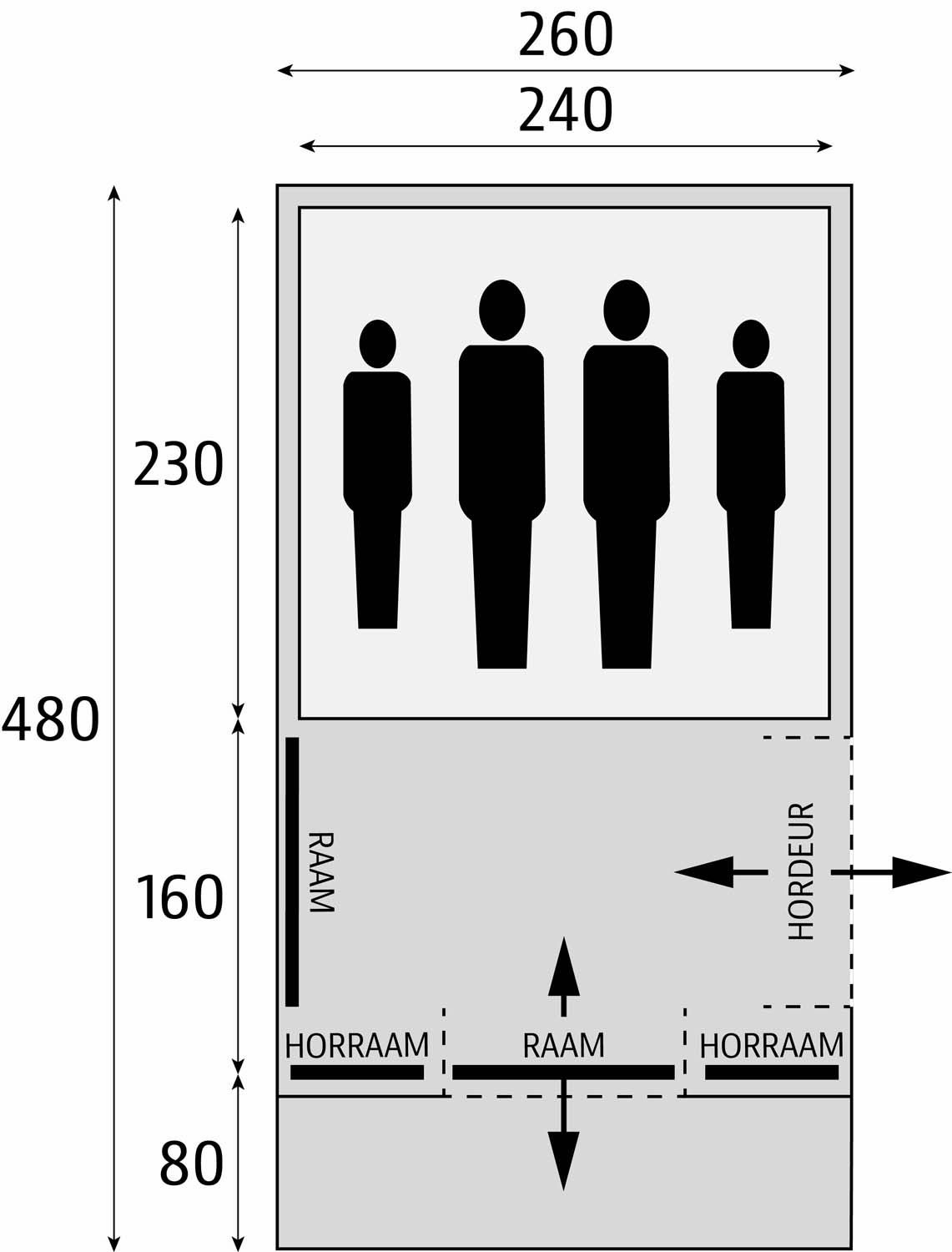BARDANI Spitfire 260 RSTC 4 persoons Tunneltent