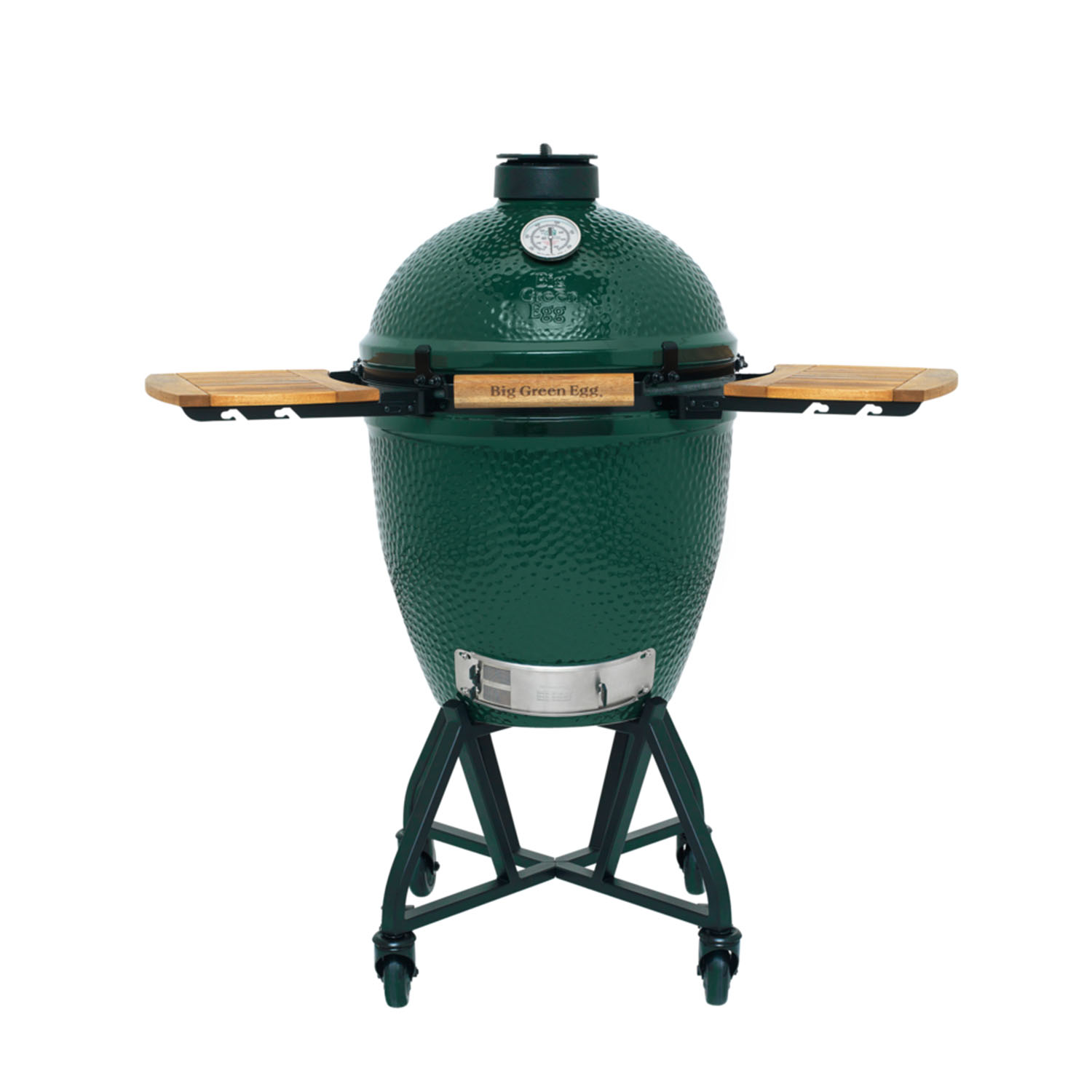 BIG GREEN EGG Large + Geïntegreerd Onderstel met Nest Handler + Zijplankjes