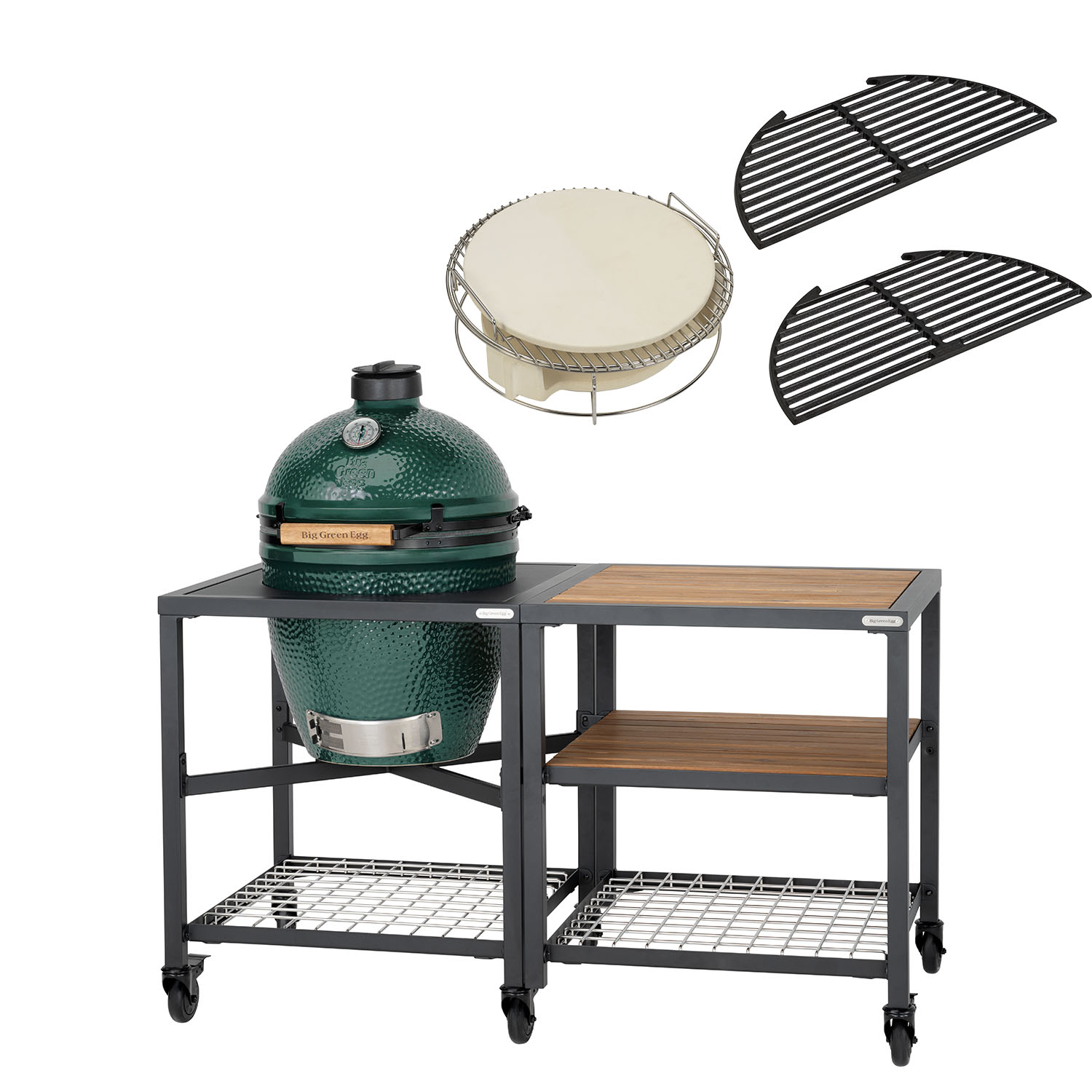 BIG GREEN EGG Medium Outdoor Kitchen Kamado Babecue