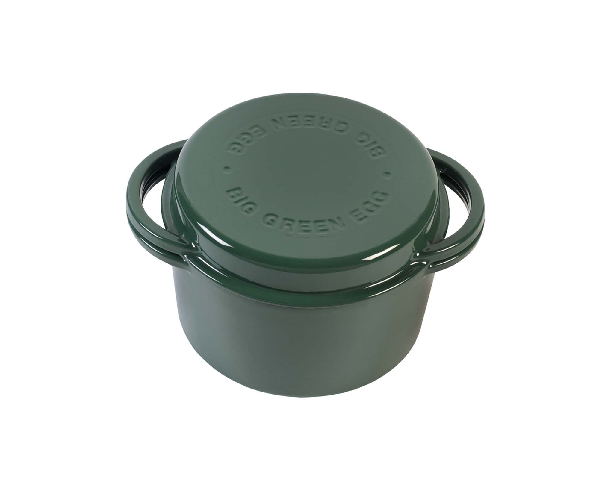 BIG GREEN EGG Green Dutch Oven Round