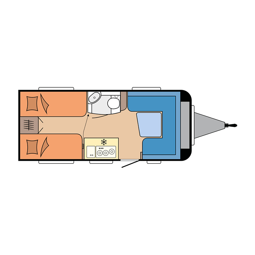 Indeling Hobby De Luxe 460 LU