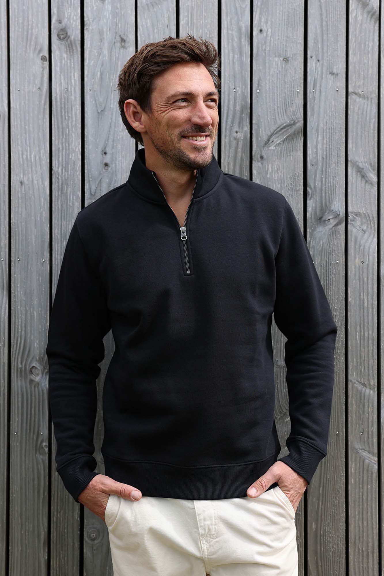 KULTIVATE Trui Halve Rits Comfort Heren