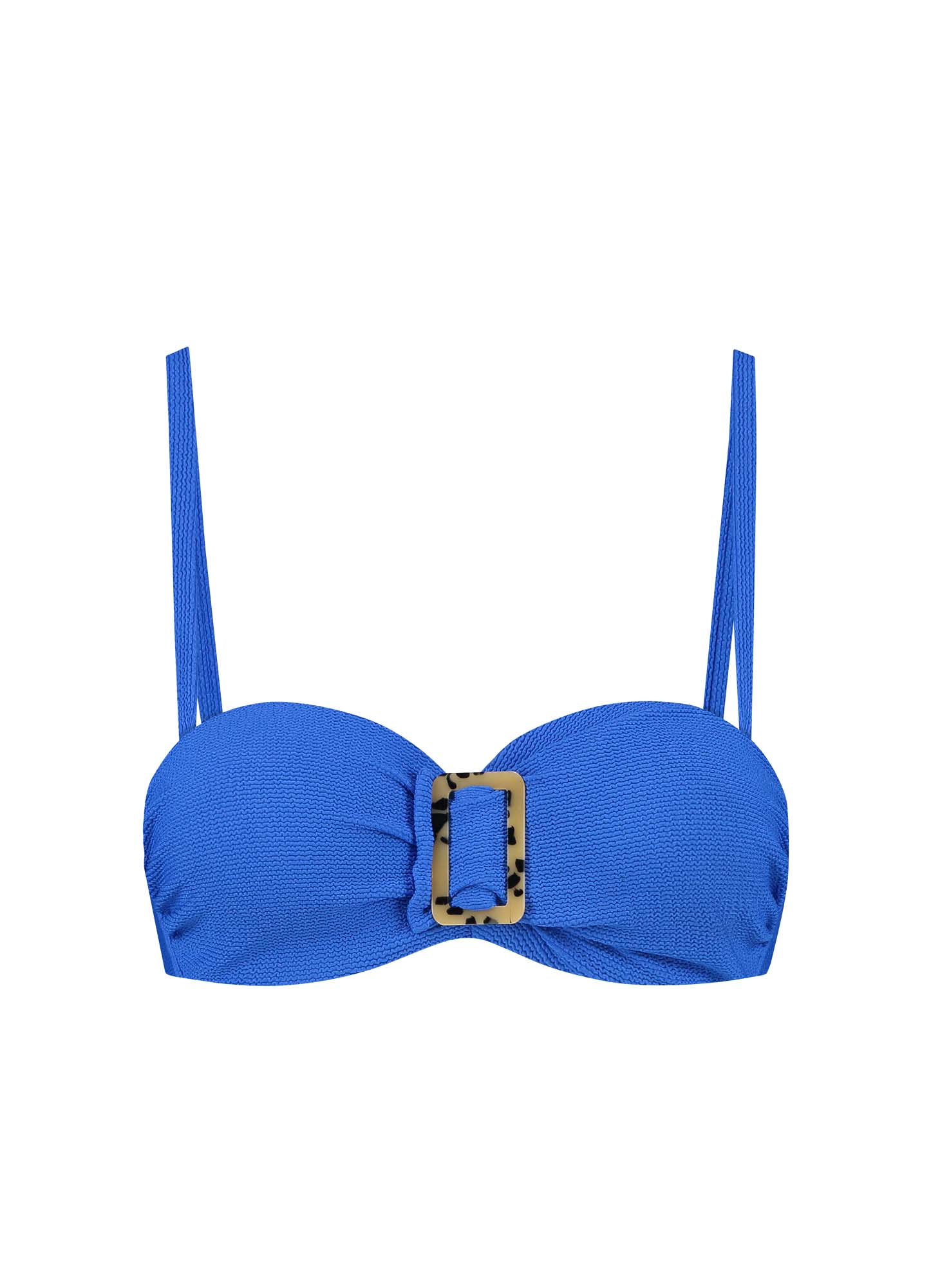 CYELL Wavy Blue Bandeau Bikinitop met Gesp Dames