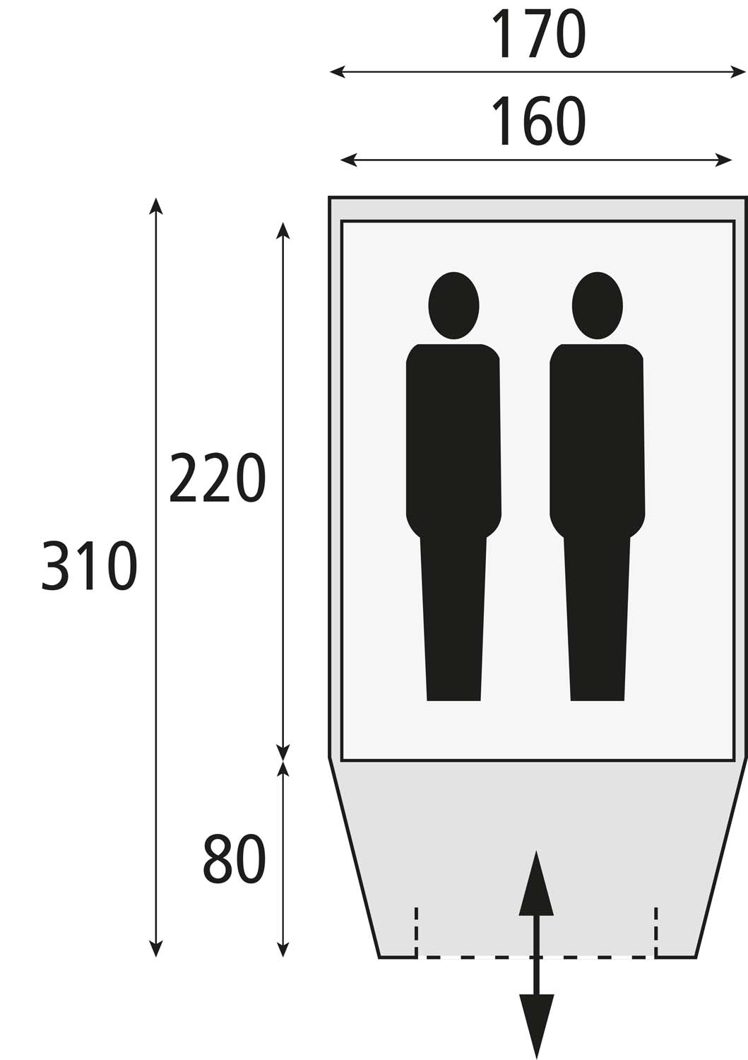 SAFARICA Kenia 170 TC 2 persoons Koepeltent