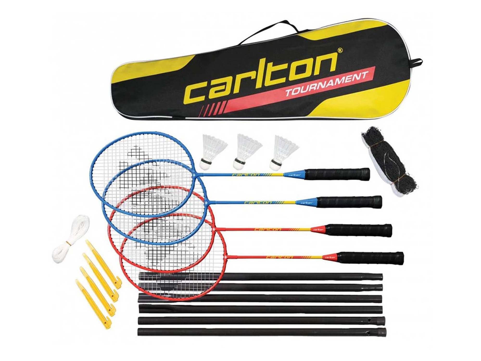 CARLTON Tournament Badminton Racket 4 Player Set