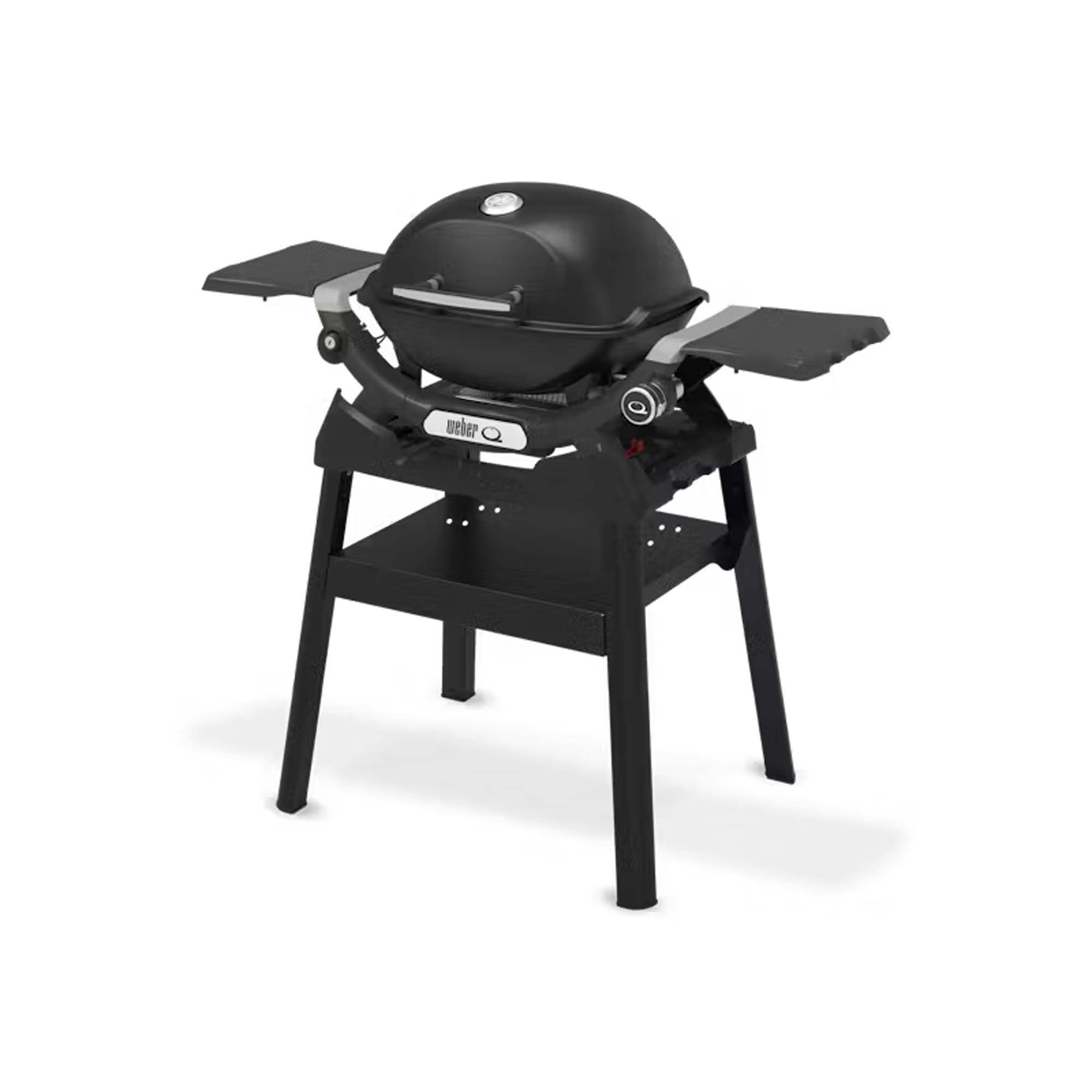 WEBER Q 1200N Gasbarbecue Met Zijtafels en Compact Onderstel
