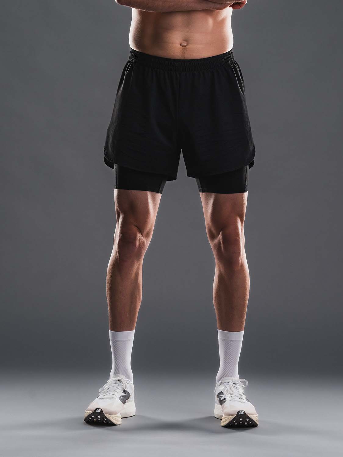 Mens tempo one run shorts 1290 black 1 v1