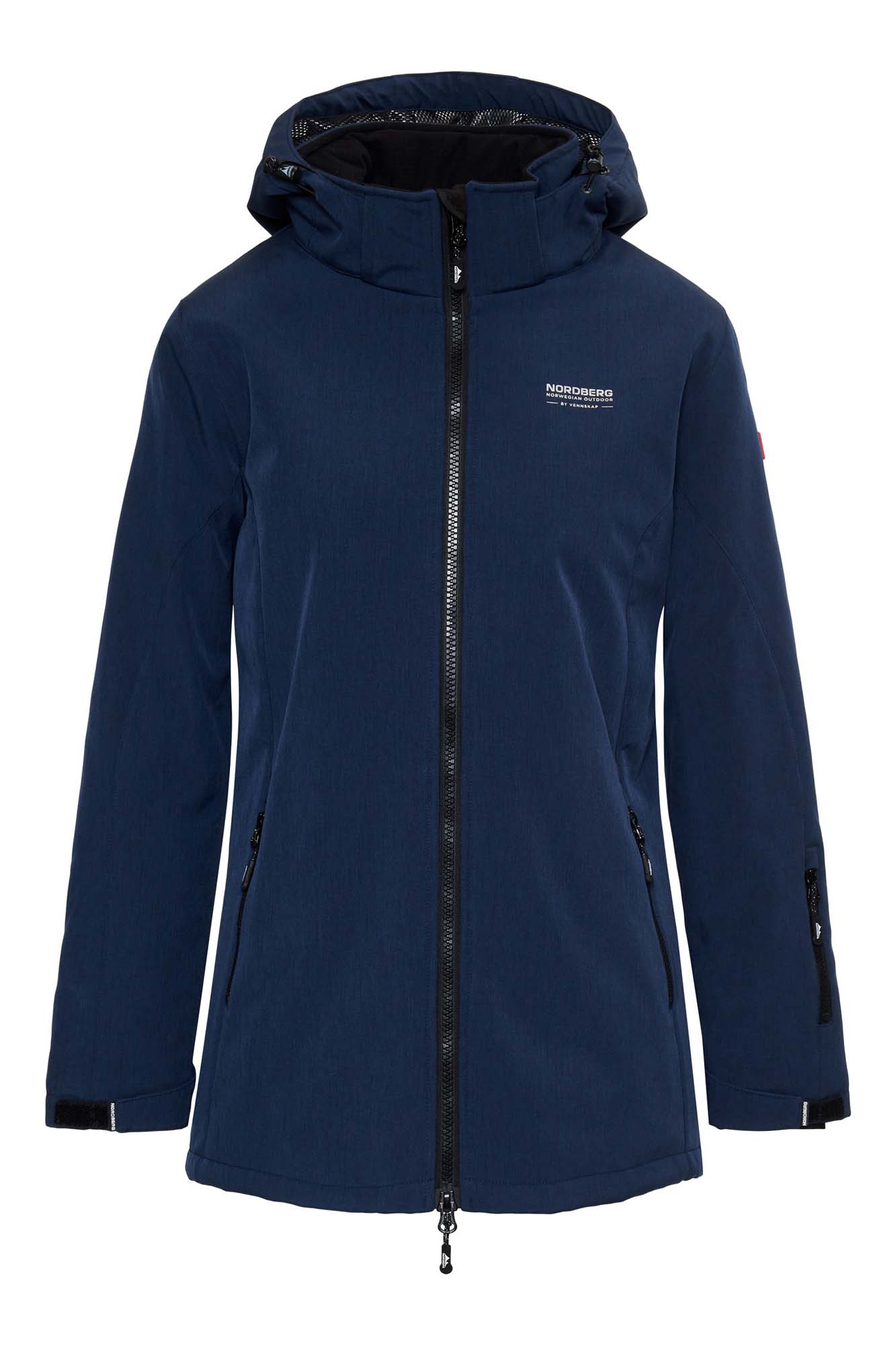 Olla ladies padded softshell dark navy melange a