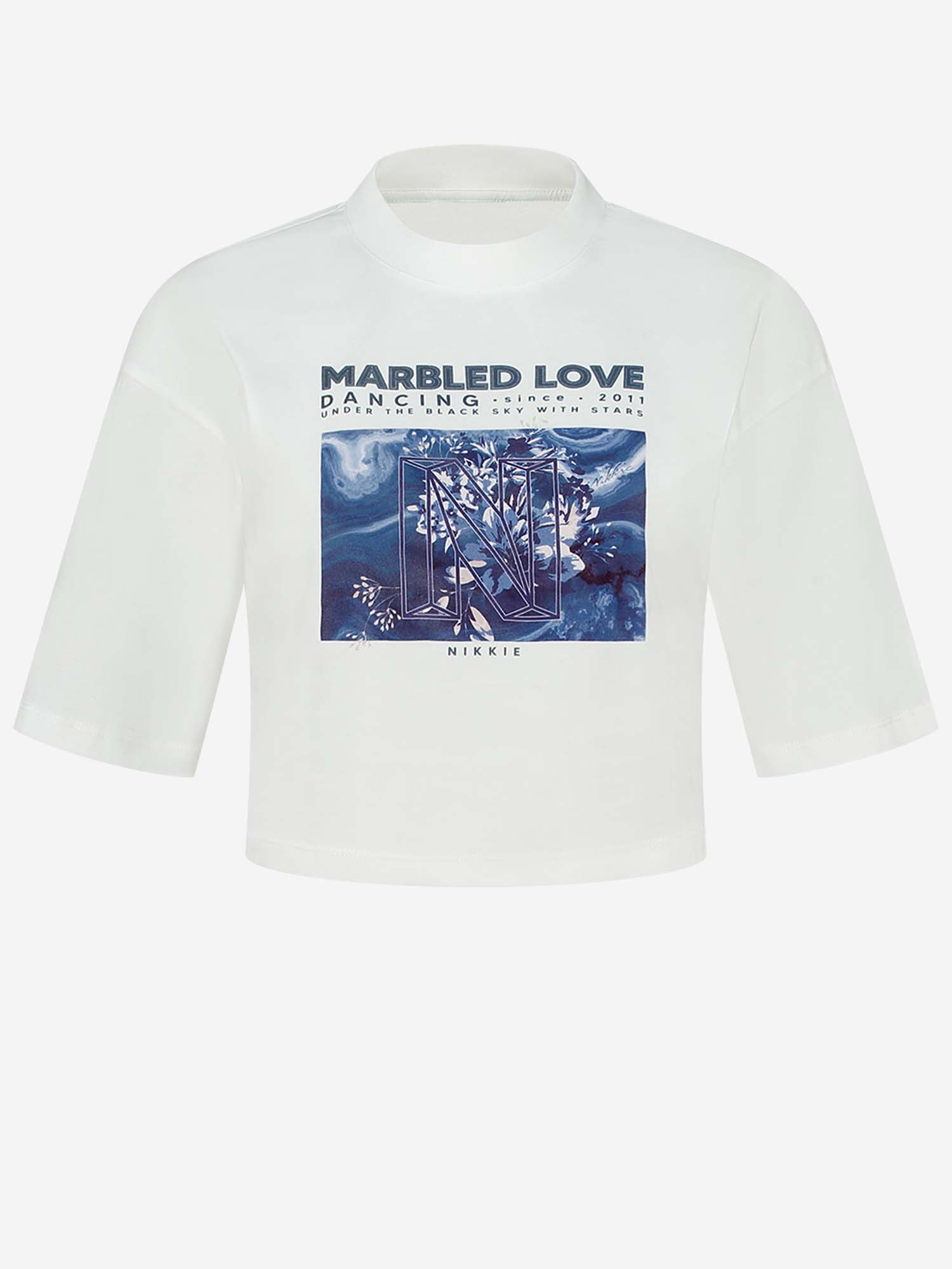 NIKKIE Marble T-shirt  Dames