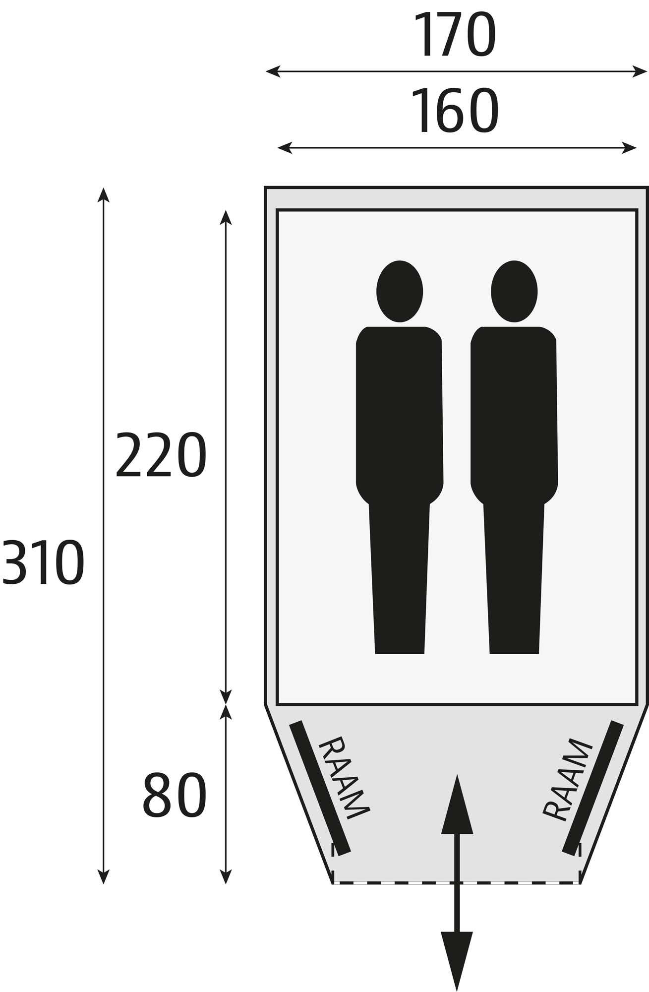 BARDANI Cortina 170 RSTC Koepeltent