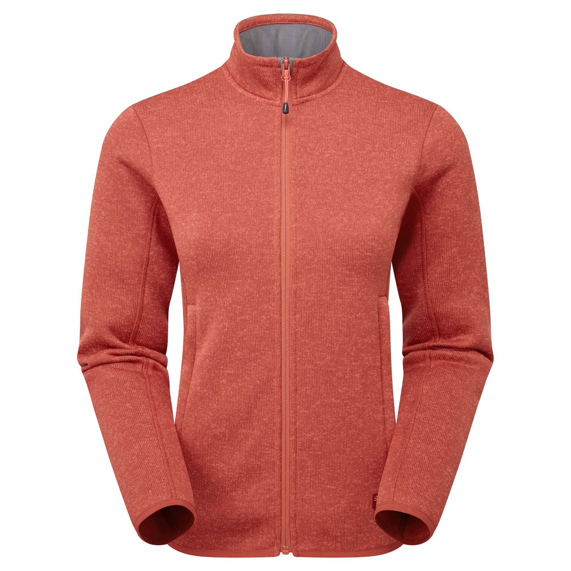 Sp 008109 abhail knitted jacket sp 01730 redearth front