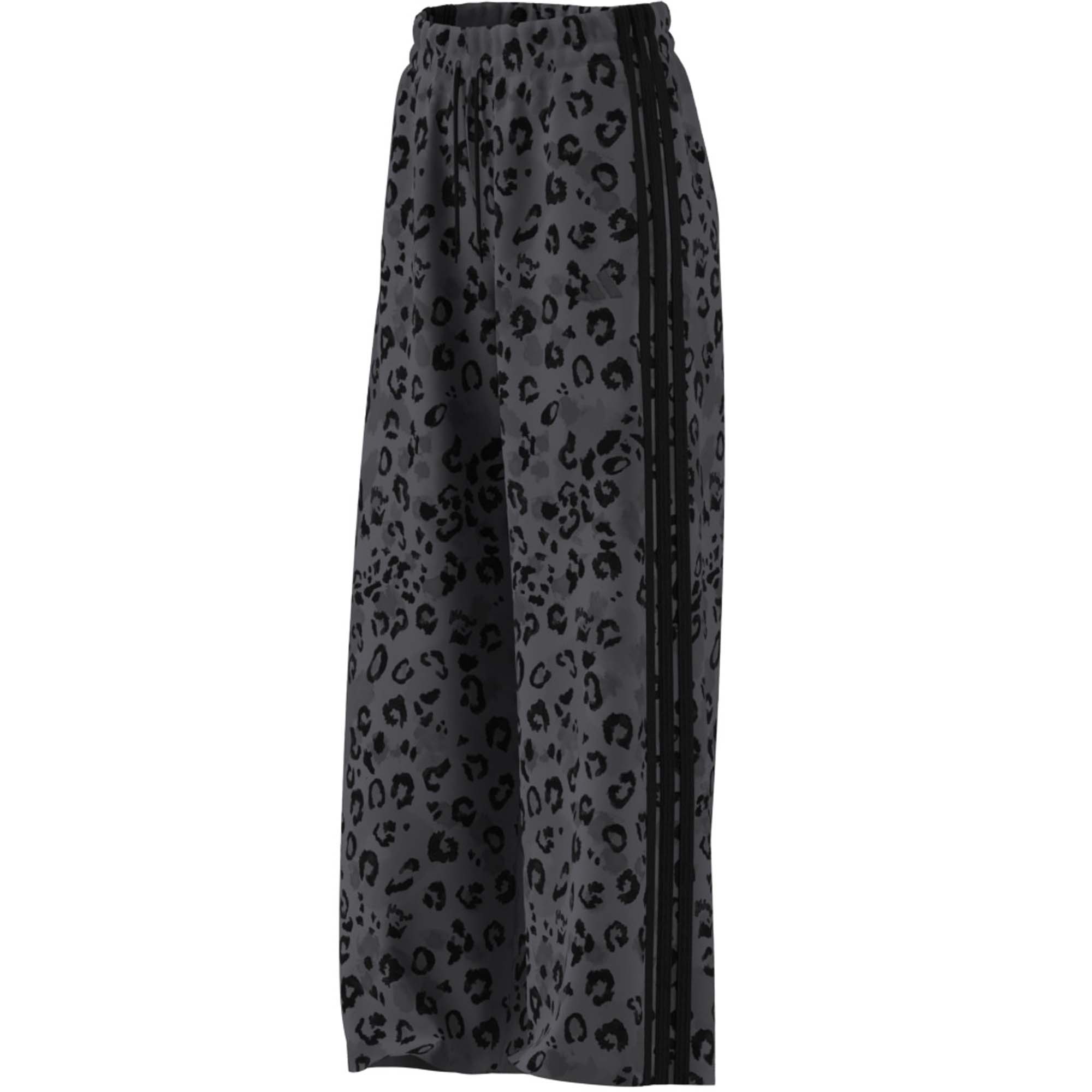 ADIDAS Animal Print 3-Stripes Open Hem Broek Dames